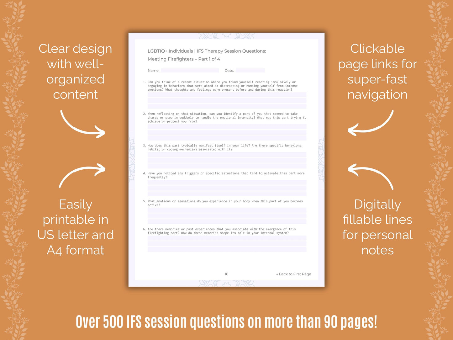 LGBTIQ+ Individuals Internal Family Systems (IFS) Counseling Templates