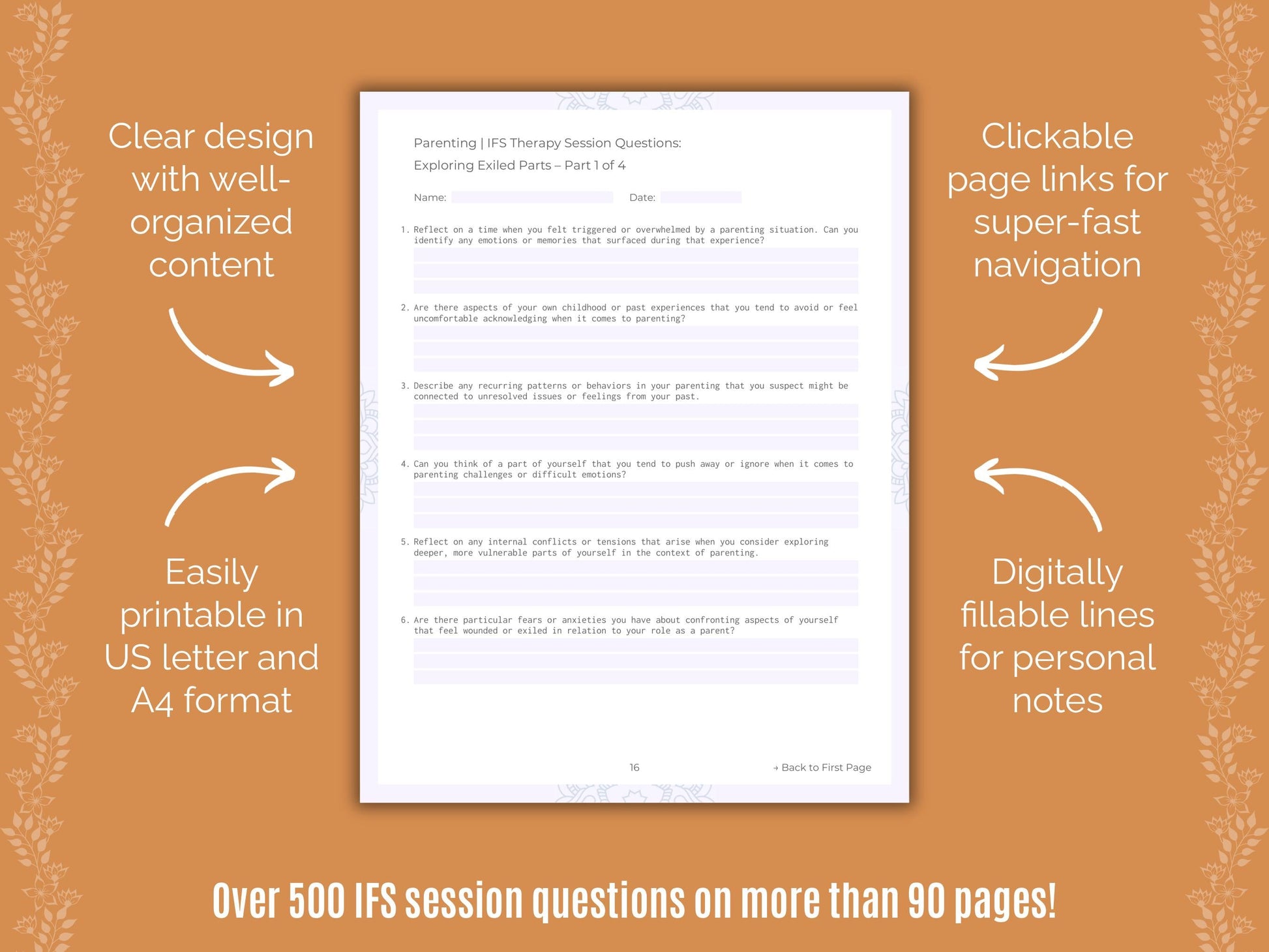 Parenting Internal Family Systems (IFS) Counseling Templates