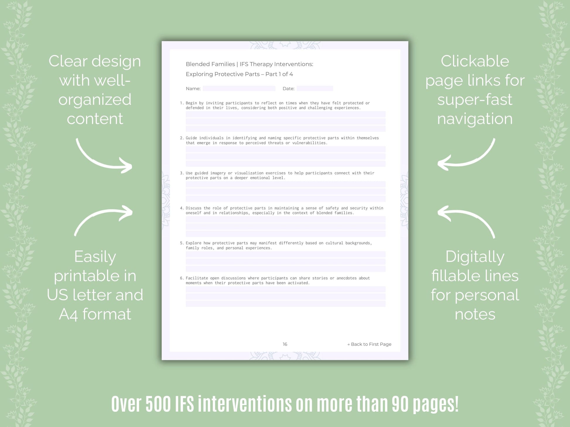 Blended Families Internal Family Systems (IFS) Counseling Templates