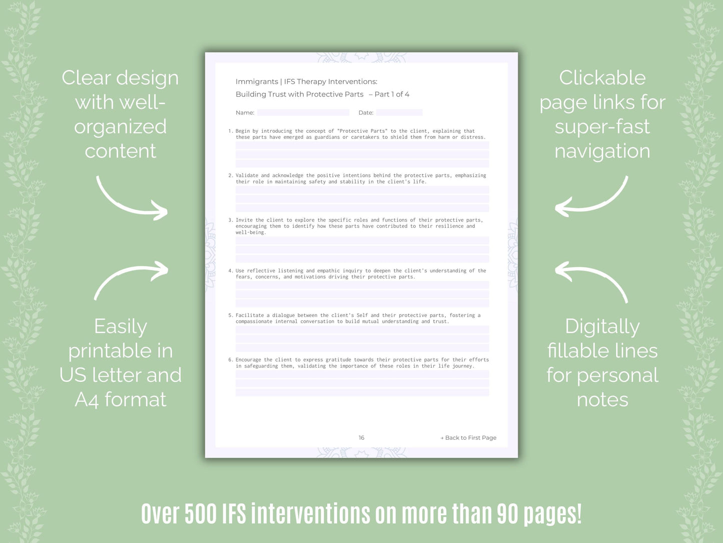 Immigrants Internal Family Systems (IFS) Counseling Templates