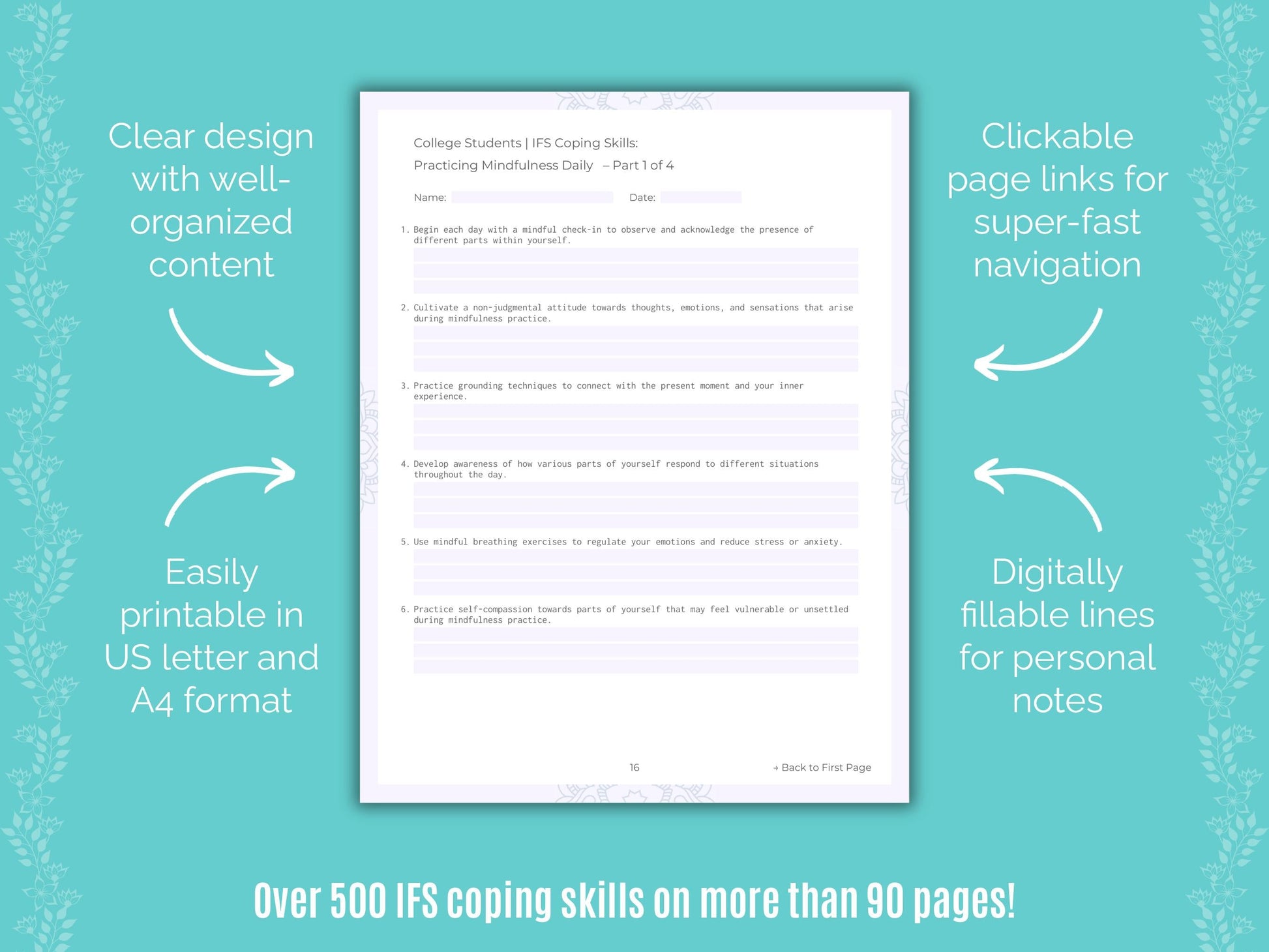 College Students Internal Family Systems (IFS) Counseling Templates