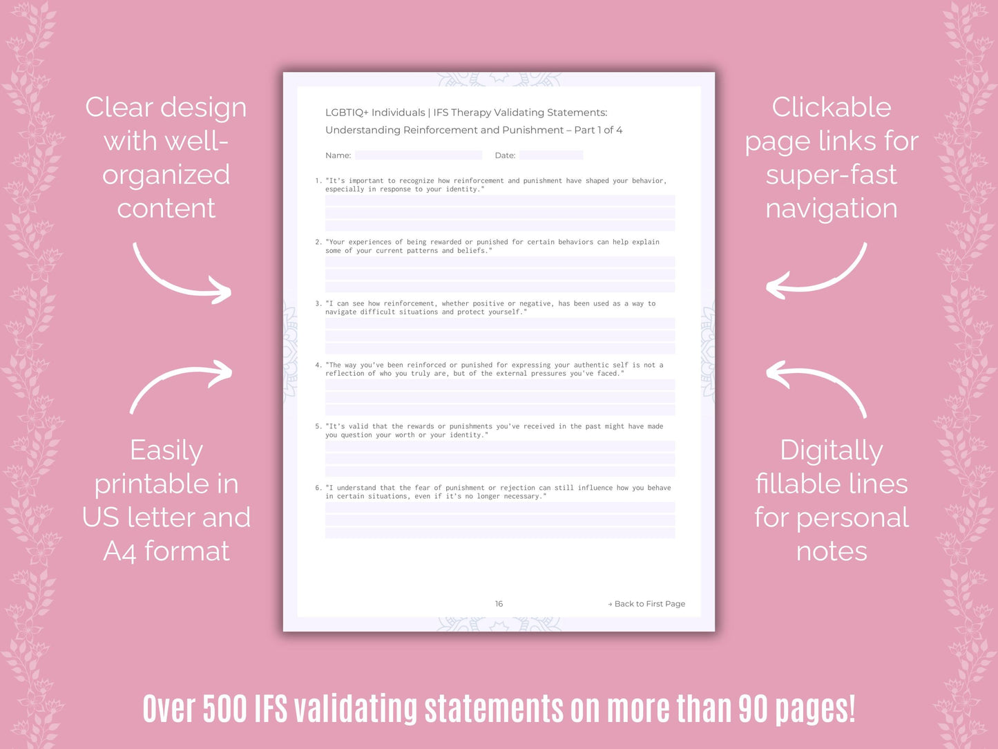 LGBTIQ+ Individuals Internal Family Systems (IFS) Counseling Templates