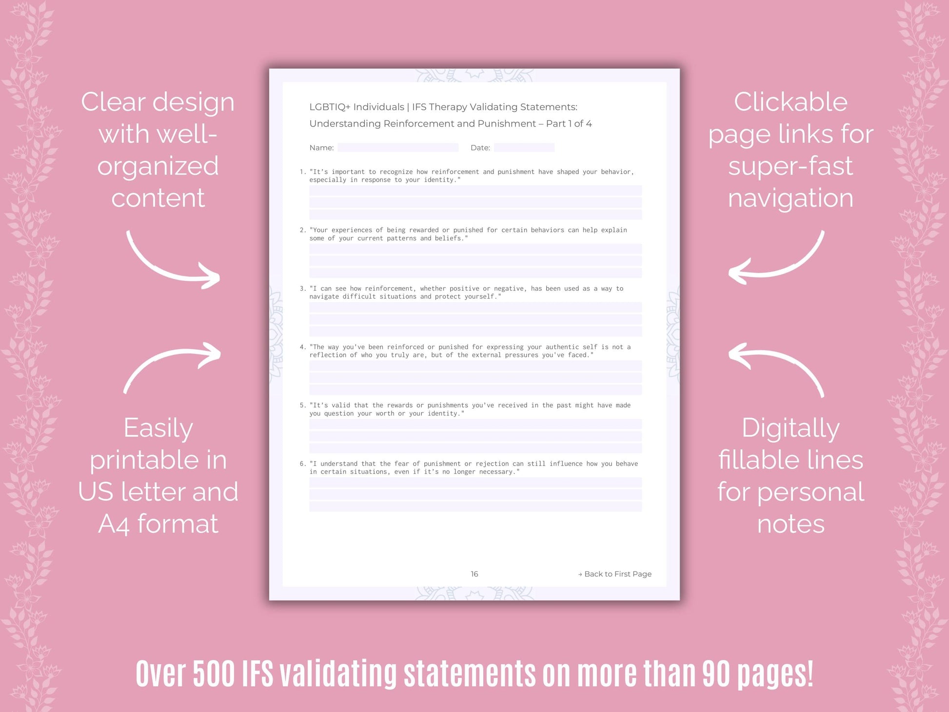 LGBTIQ+ Individuals Internal Family Systems (IFS) Counseling Templates