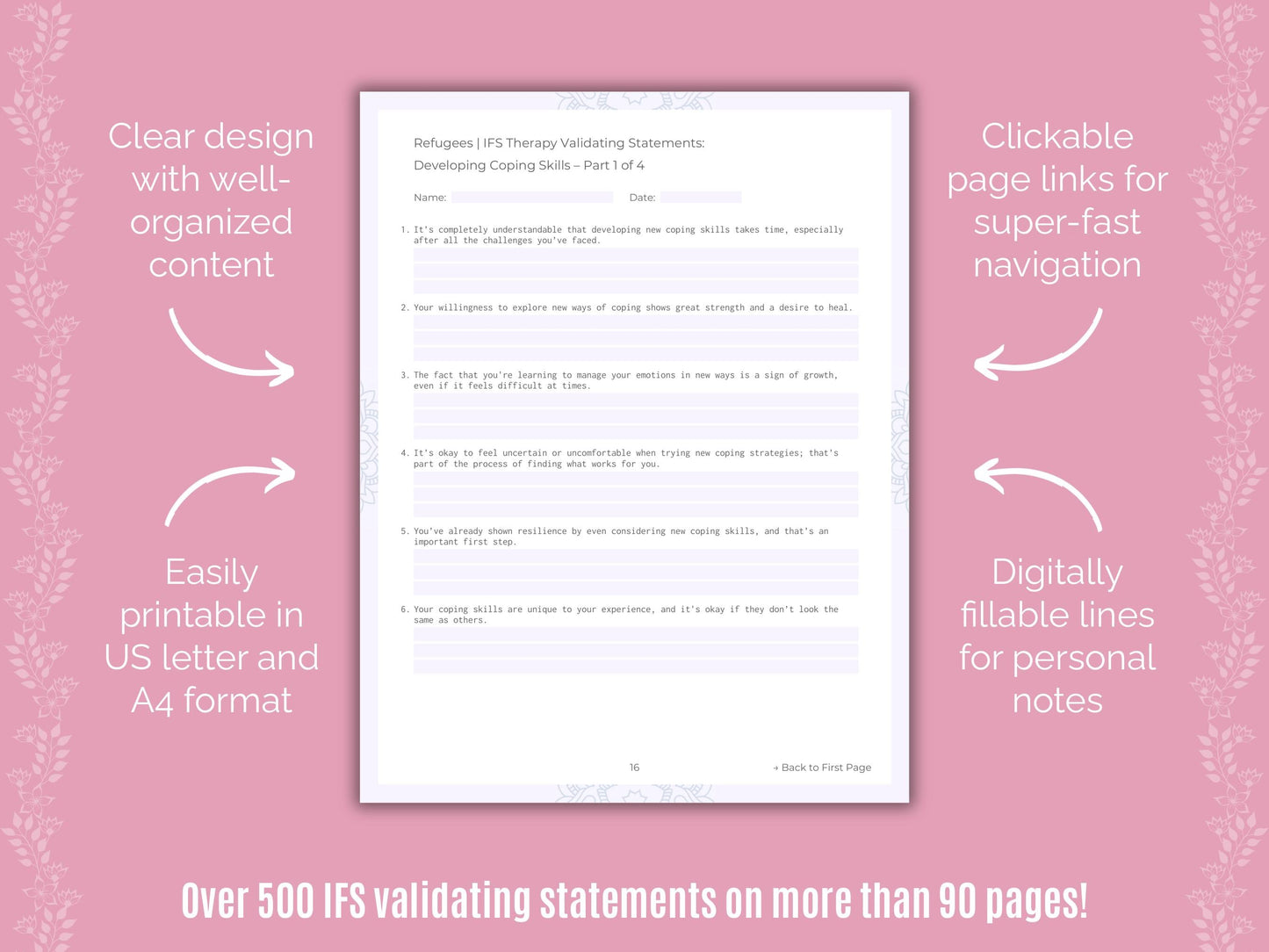 Refugees Internal Family Systems (IFS) Counseling Templates