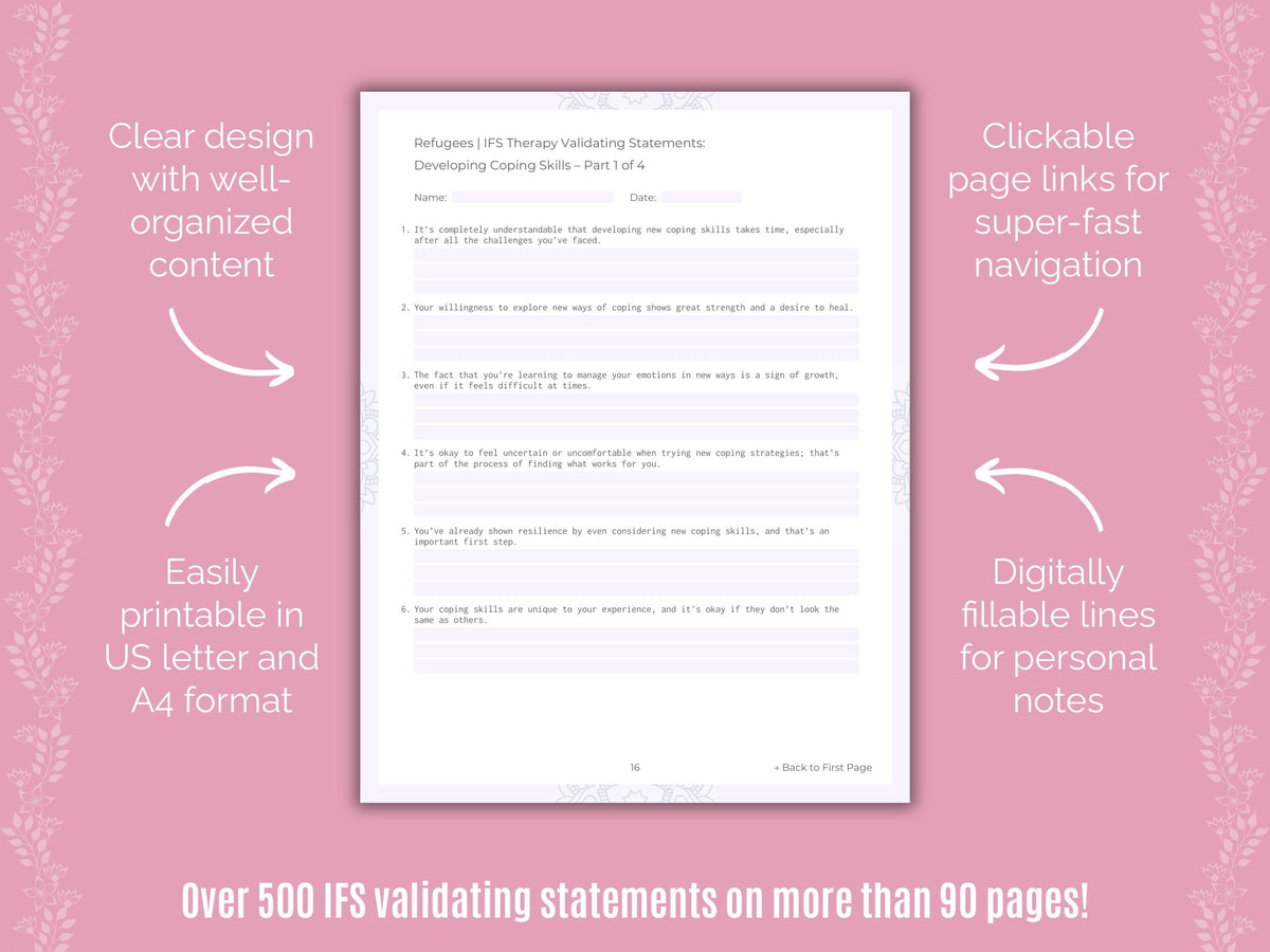 Refugees Internal Family Systems (IFS) Counseling Templates