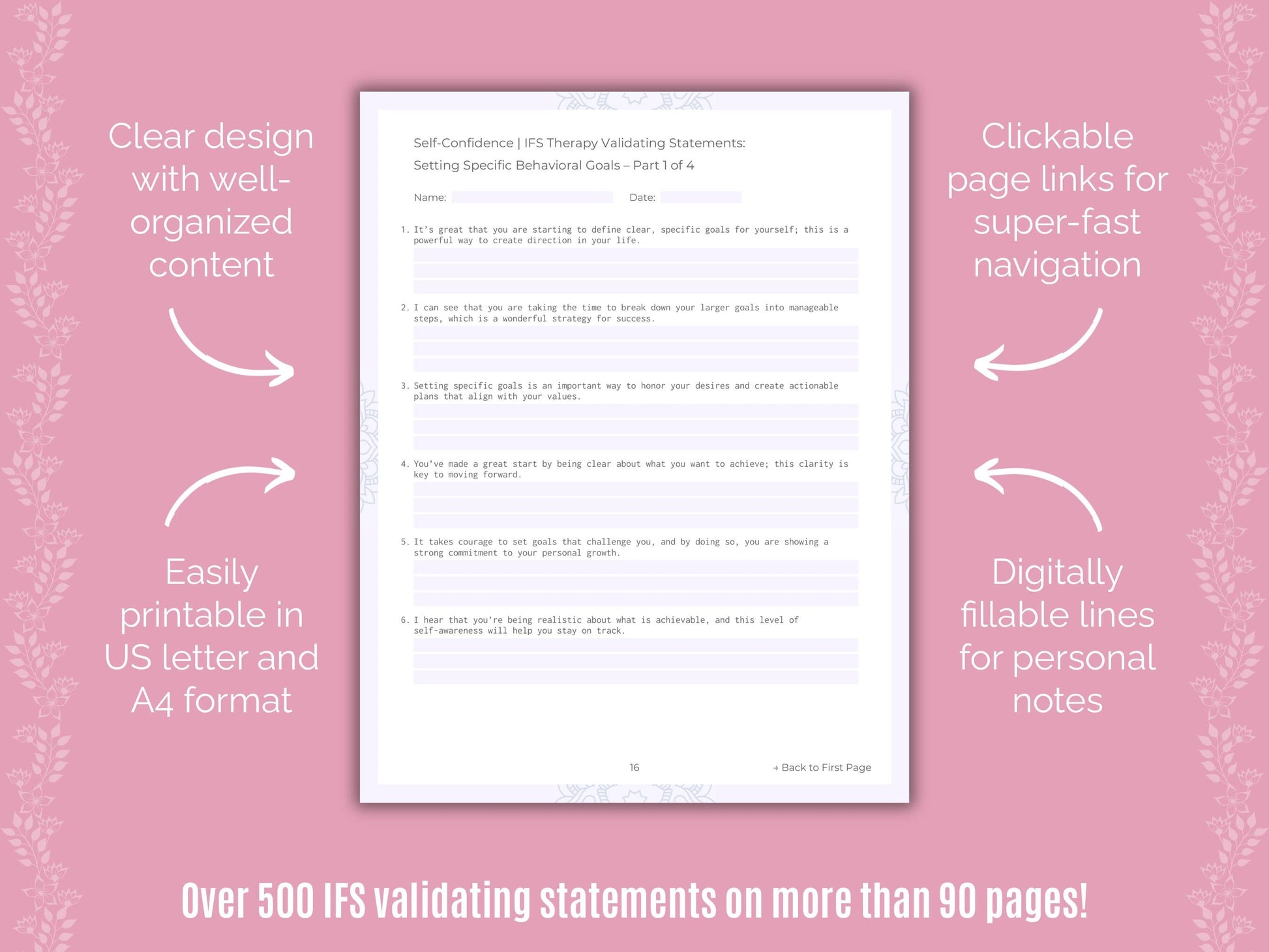 Self-Confidence Internal Family Systems (IFS) Counseling Templates
