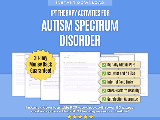 Autism Spectrum Disorder Interpersonal Therapy (IPT) Psychology Workbooks