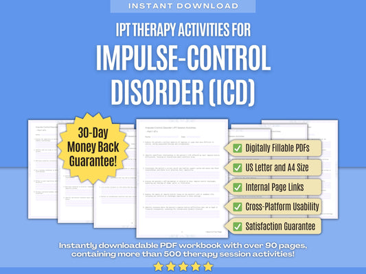 Impulse-Control Disorder (ICD) Interpersonal Therapy (IPT) Psychology Workbooks