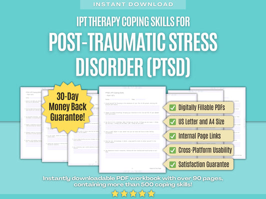 Post-Traumatic Stress Disorder (PTSD) Interpersonal Therapy (IPT) Psychology Workbooks