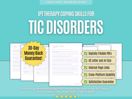 Tic Disorders Interpersonal Therapy (IPT) Psychology Workbooks