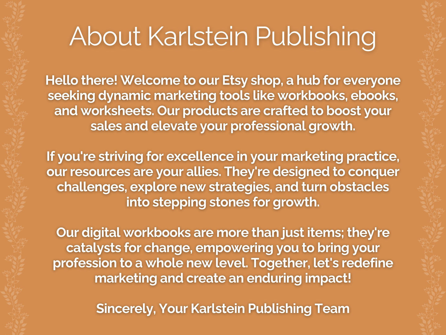 Etsy Seller Marketing Printable PDF