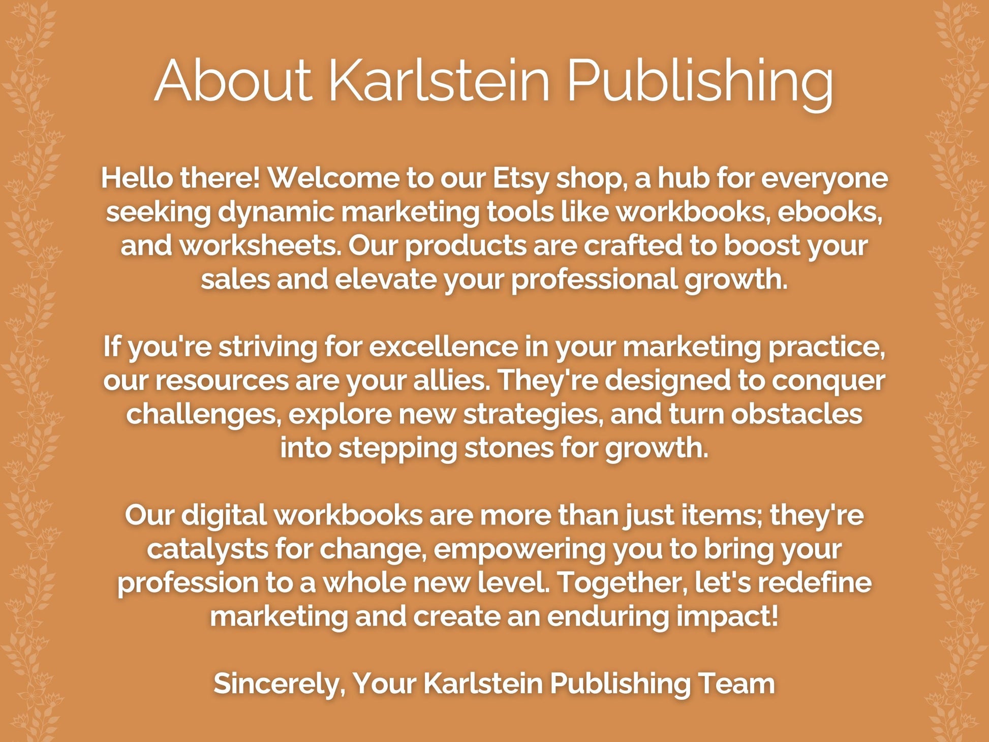 Etsy Seller Marketing Printable PDF