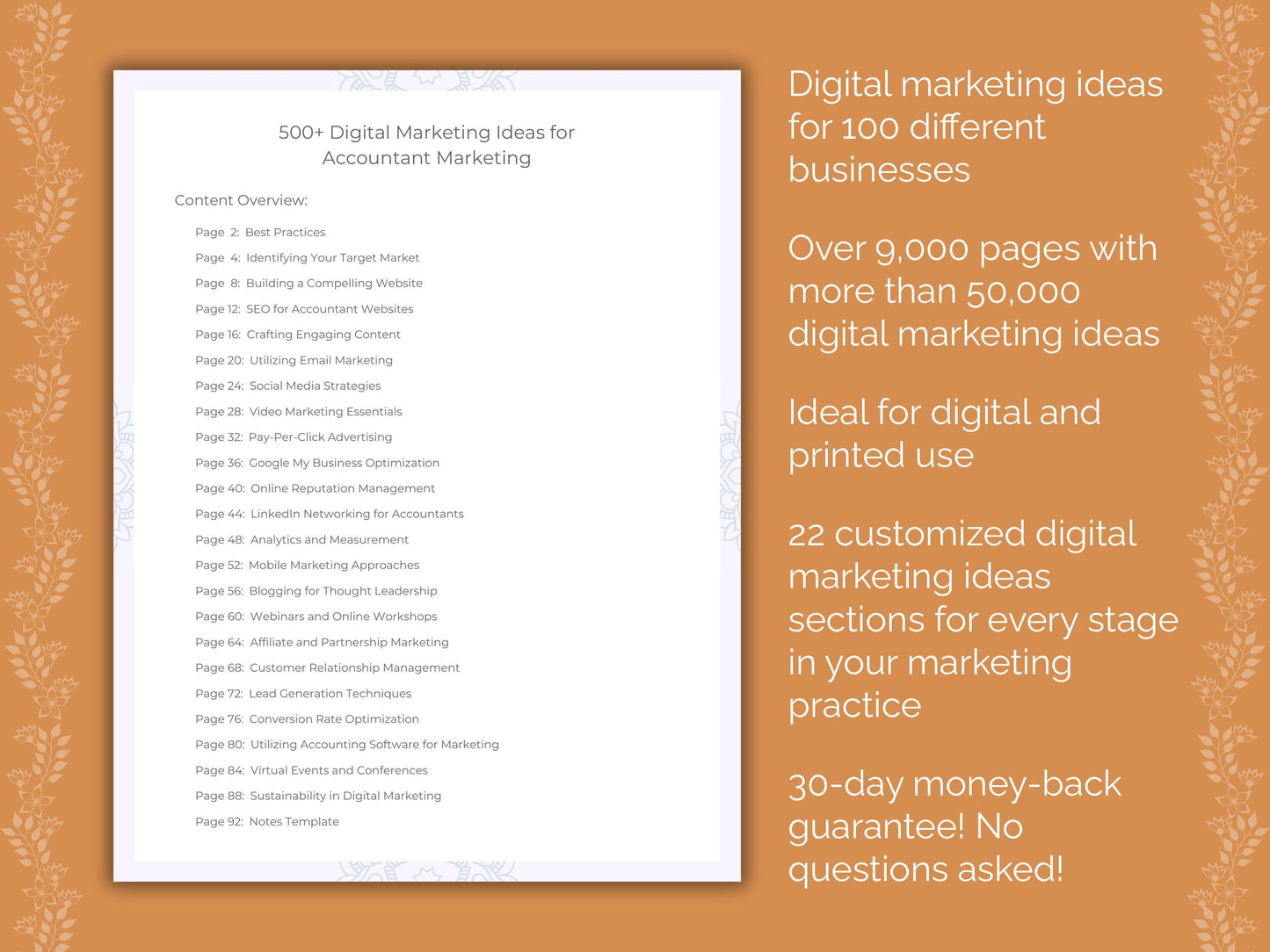 Digital Marketing Ideas Cheat Sheets