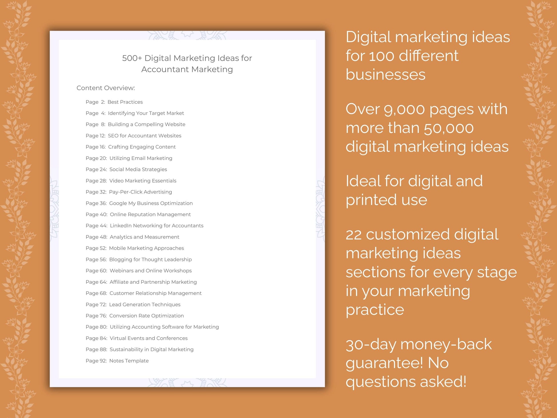 Digital Marketing Ideas Cheat Sheets