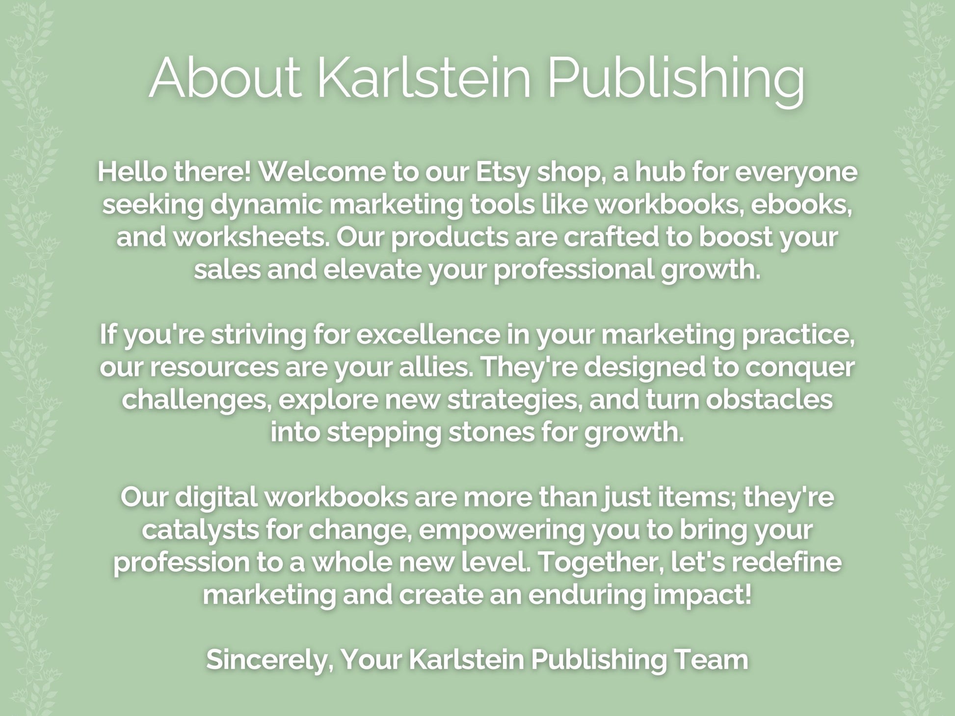 Etsy Seller Marketing Printable PDF