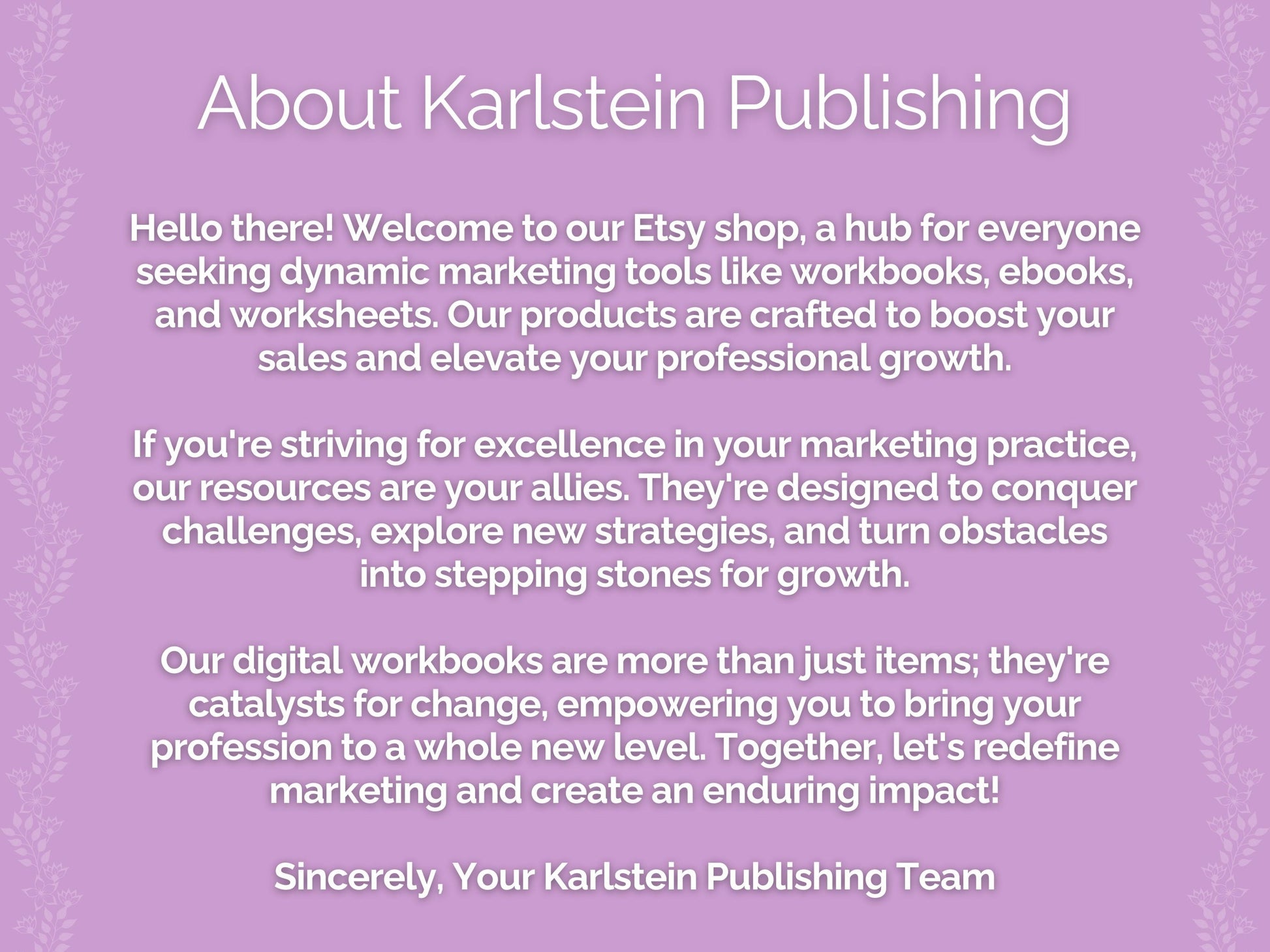 Gardeners Marketing Printable PDF