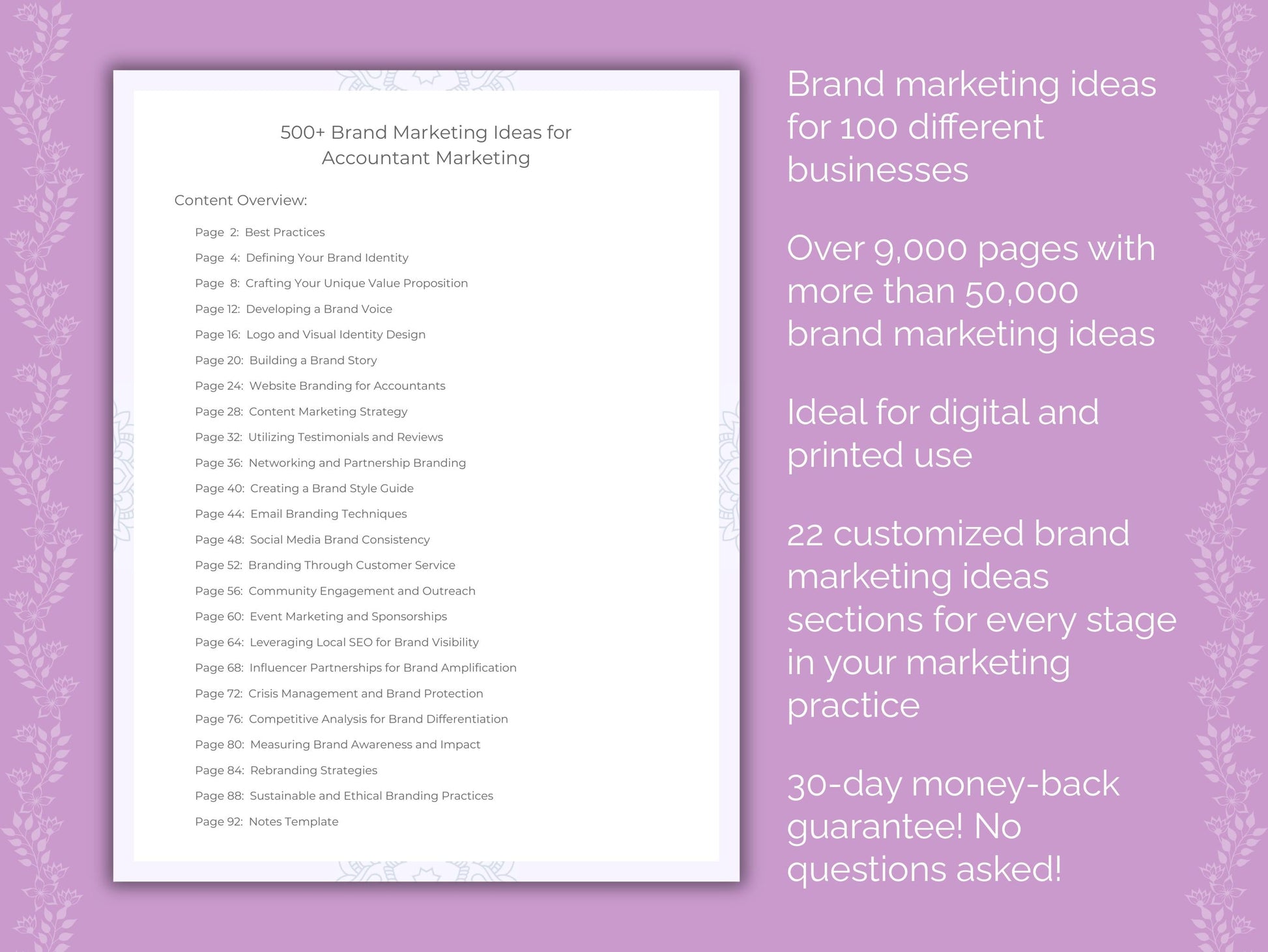 Brand Marketing Ideas Cheat Sheets