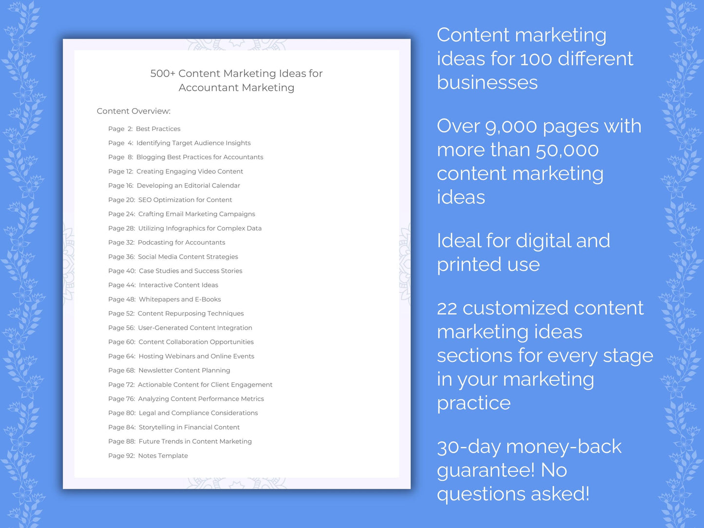 Content Marketing Ideas Cheat Sheets