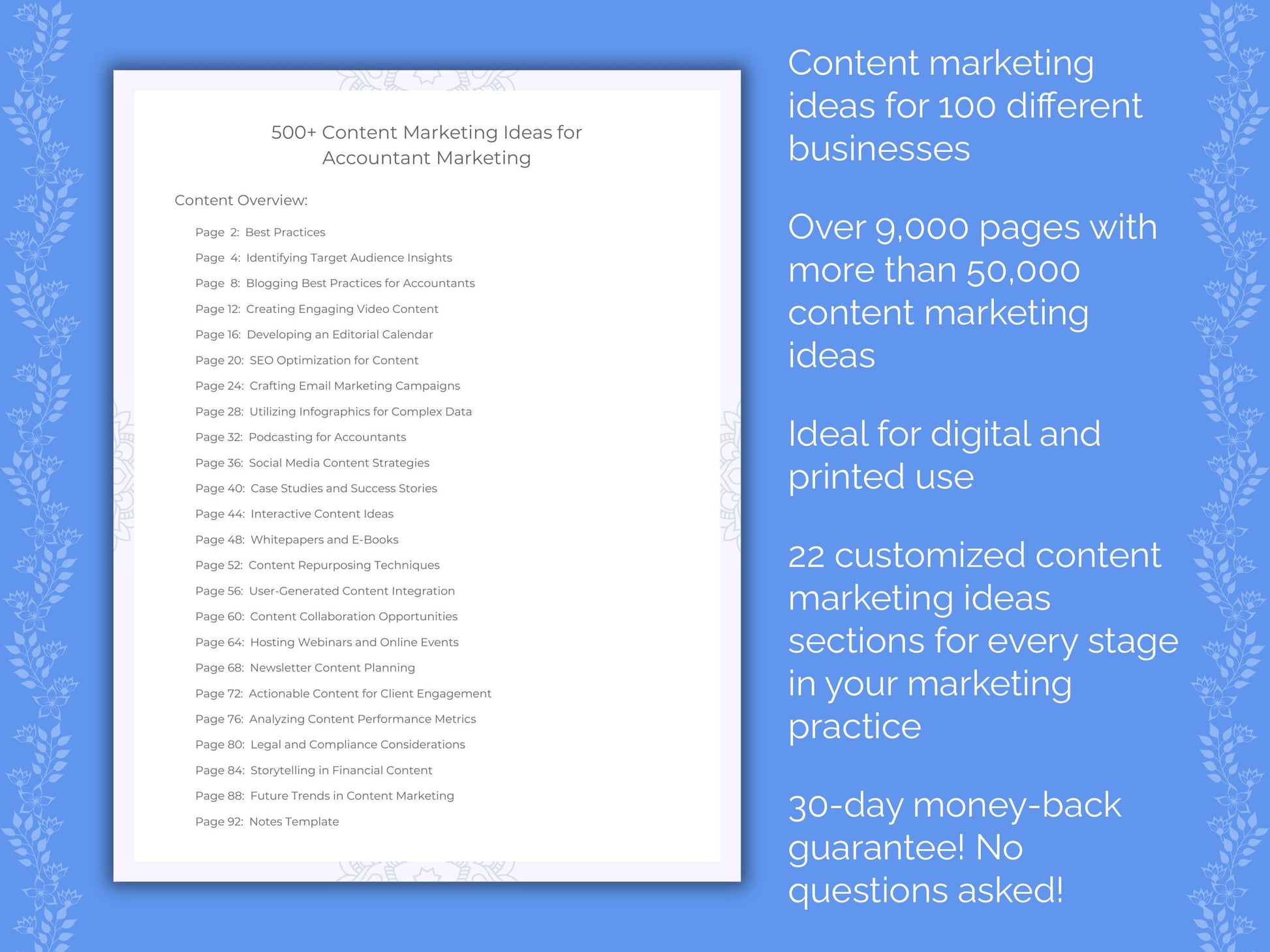 Content Marketing Ideas Cheat Sheets