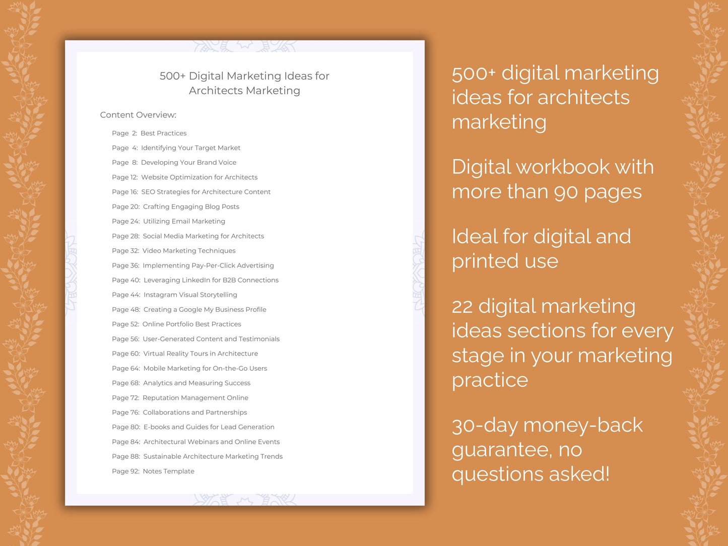 Architects Marketing Worksheets