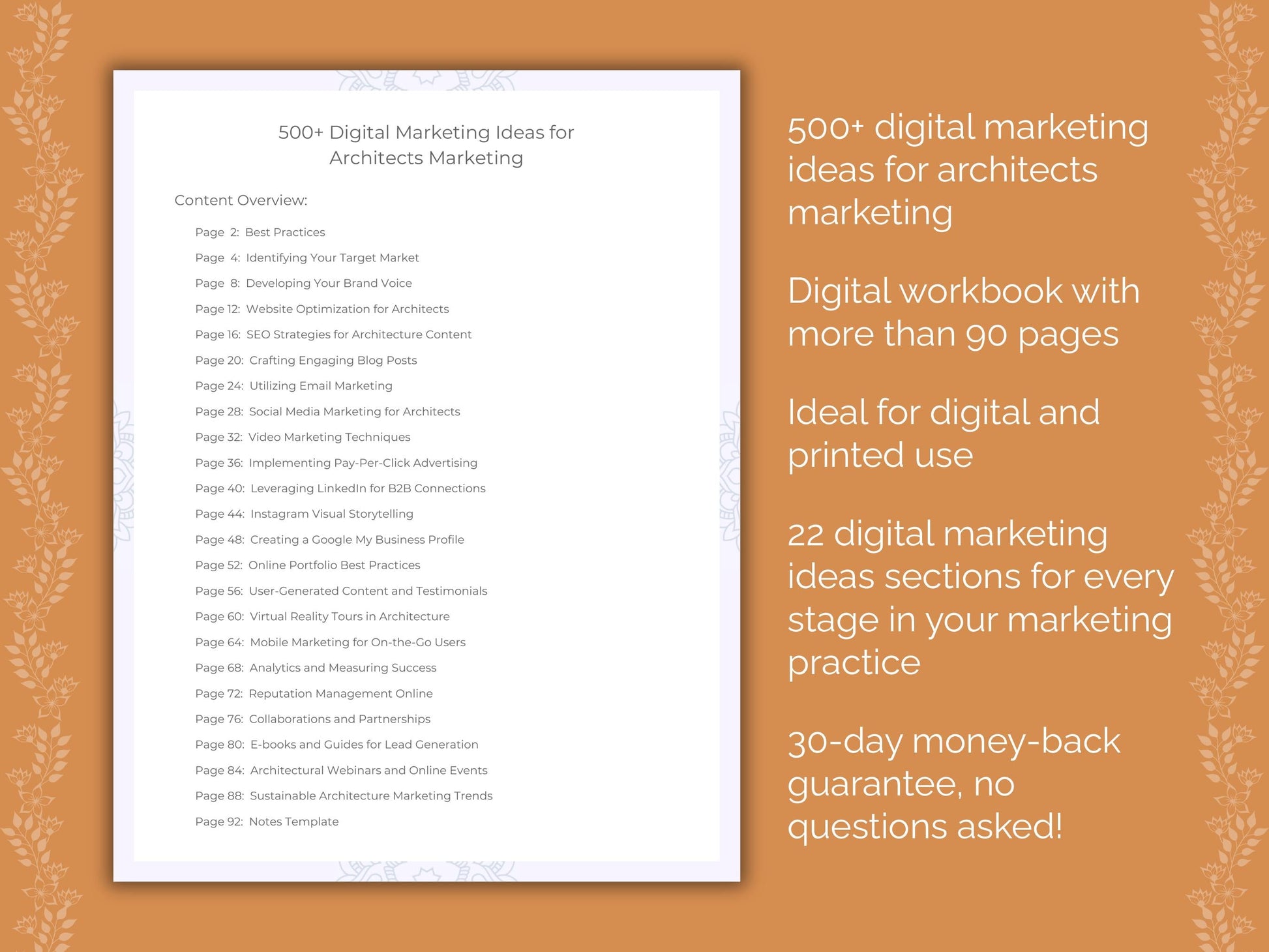 Architects Marketing Worksheets