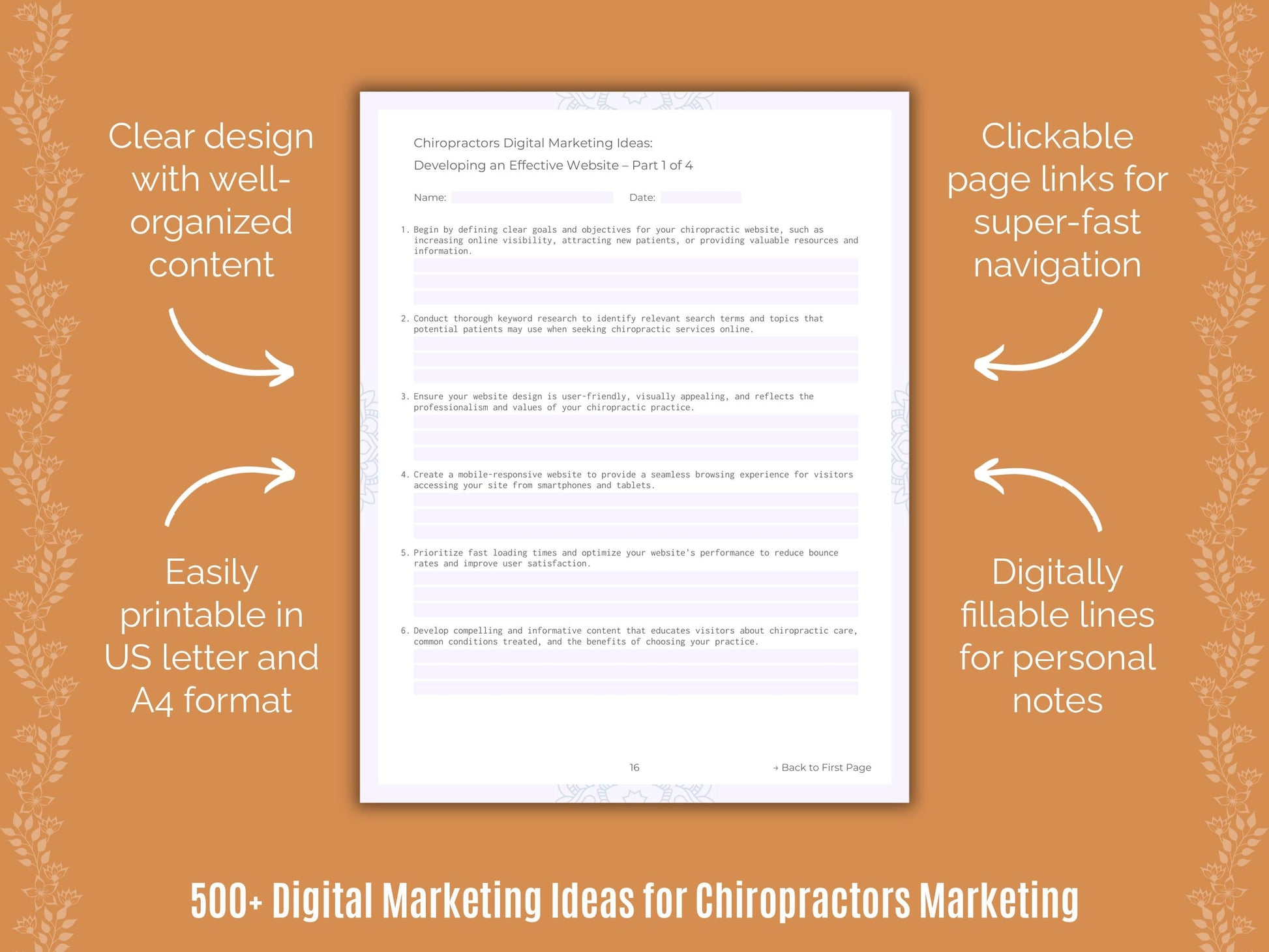 Chiropractors Marketing Templates