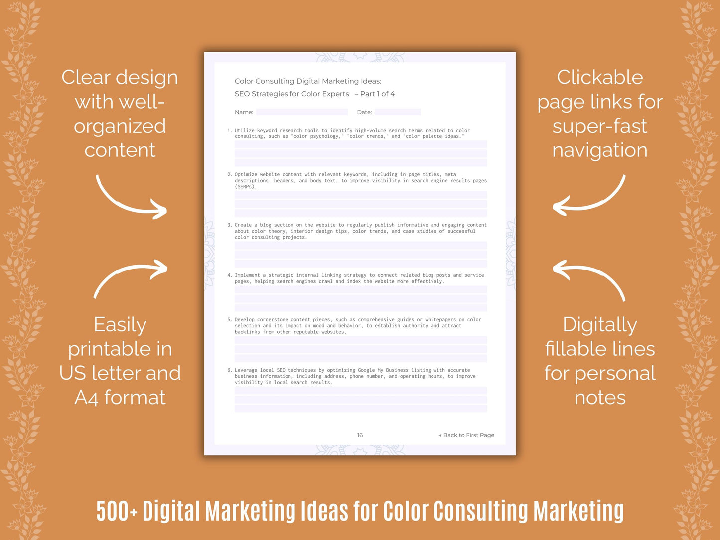 Color Consulting Marketing Templates