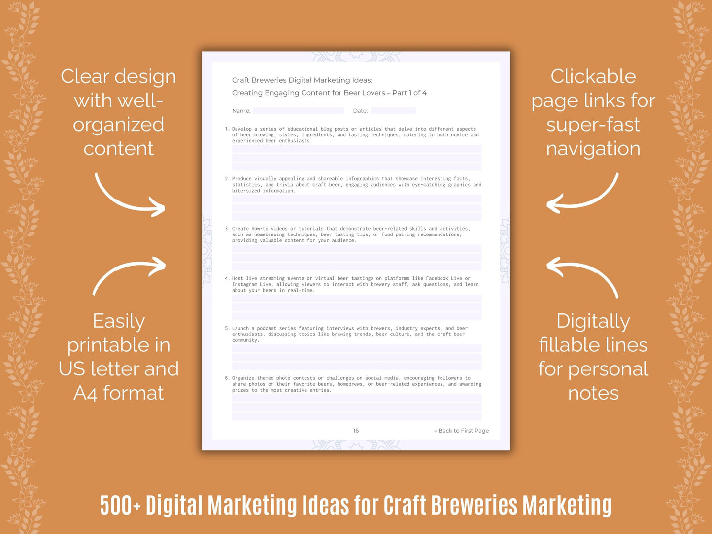 Craft Breweries Marketing Templates