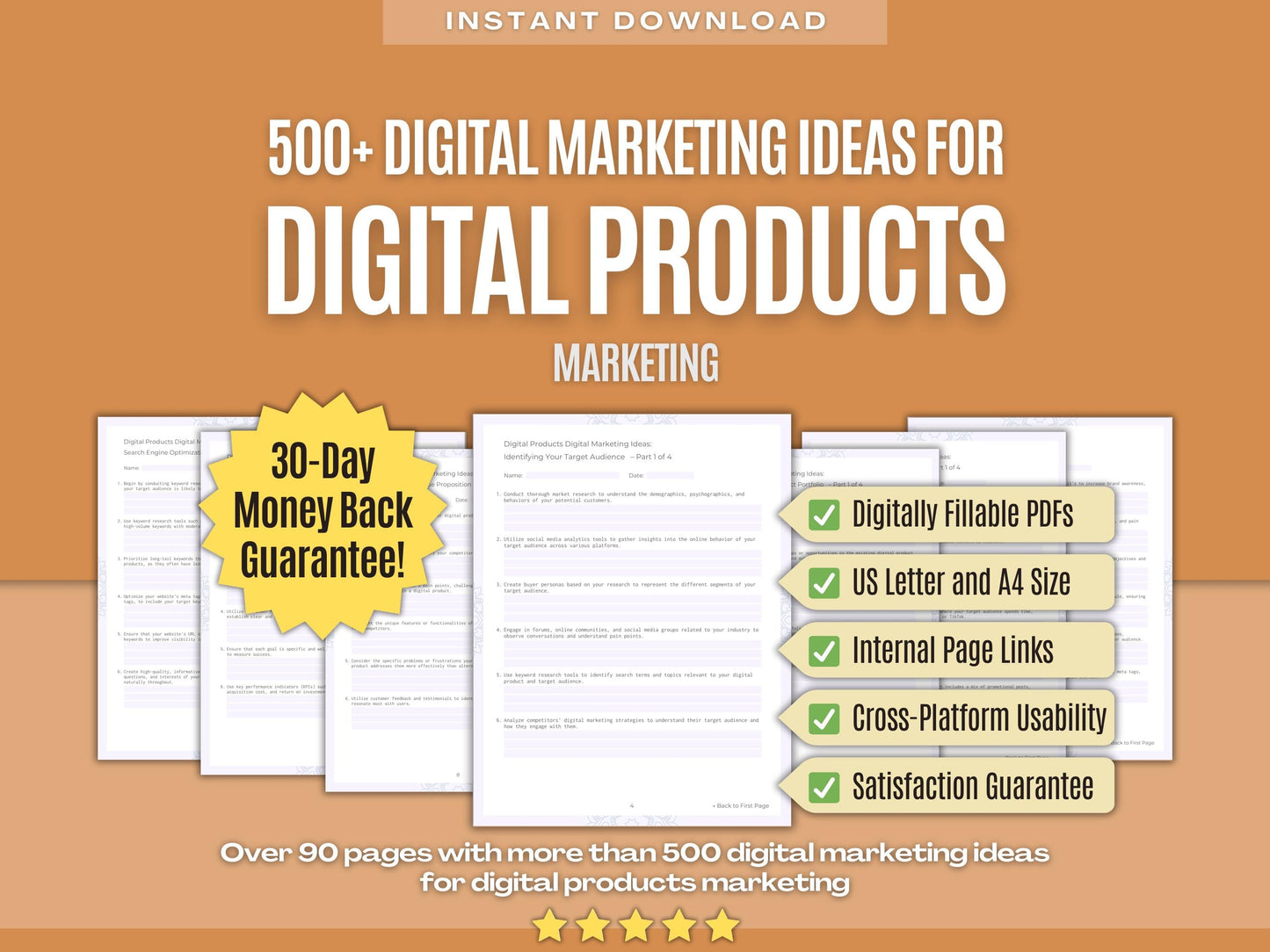 Digital Products Marketing Workbooks