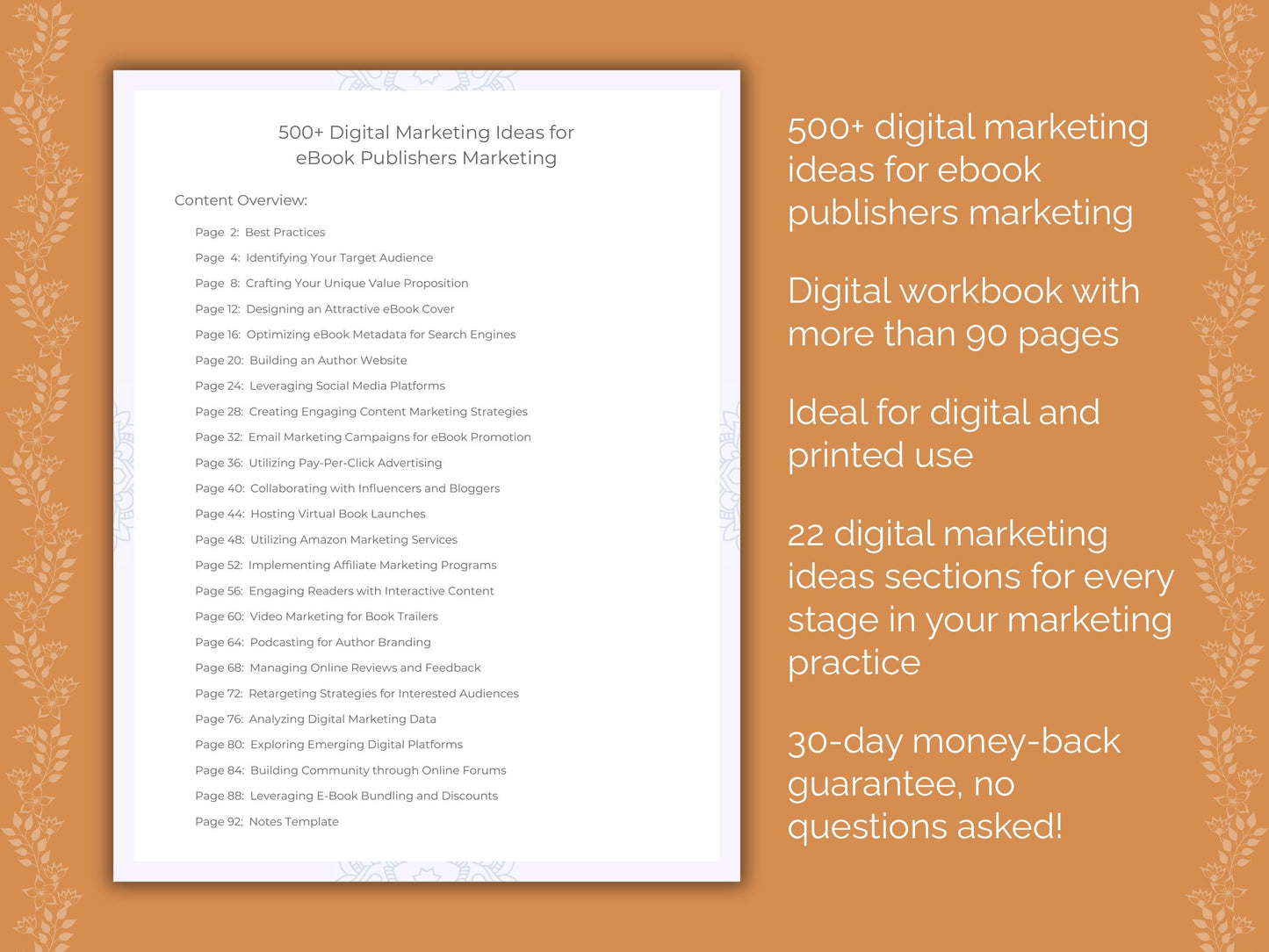 eBook Publishers Marketing Worksheets