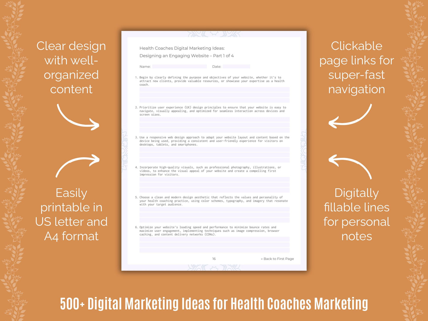 Health Coaches Marketing Templates