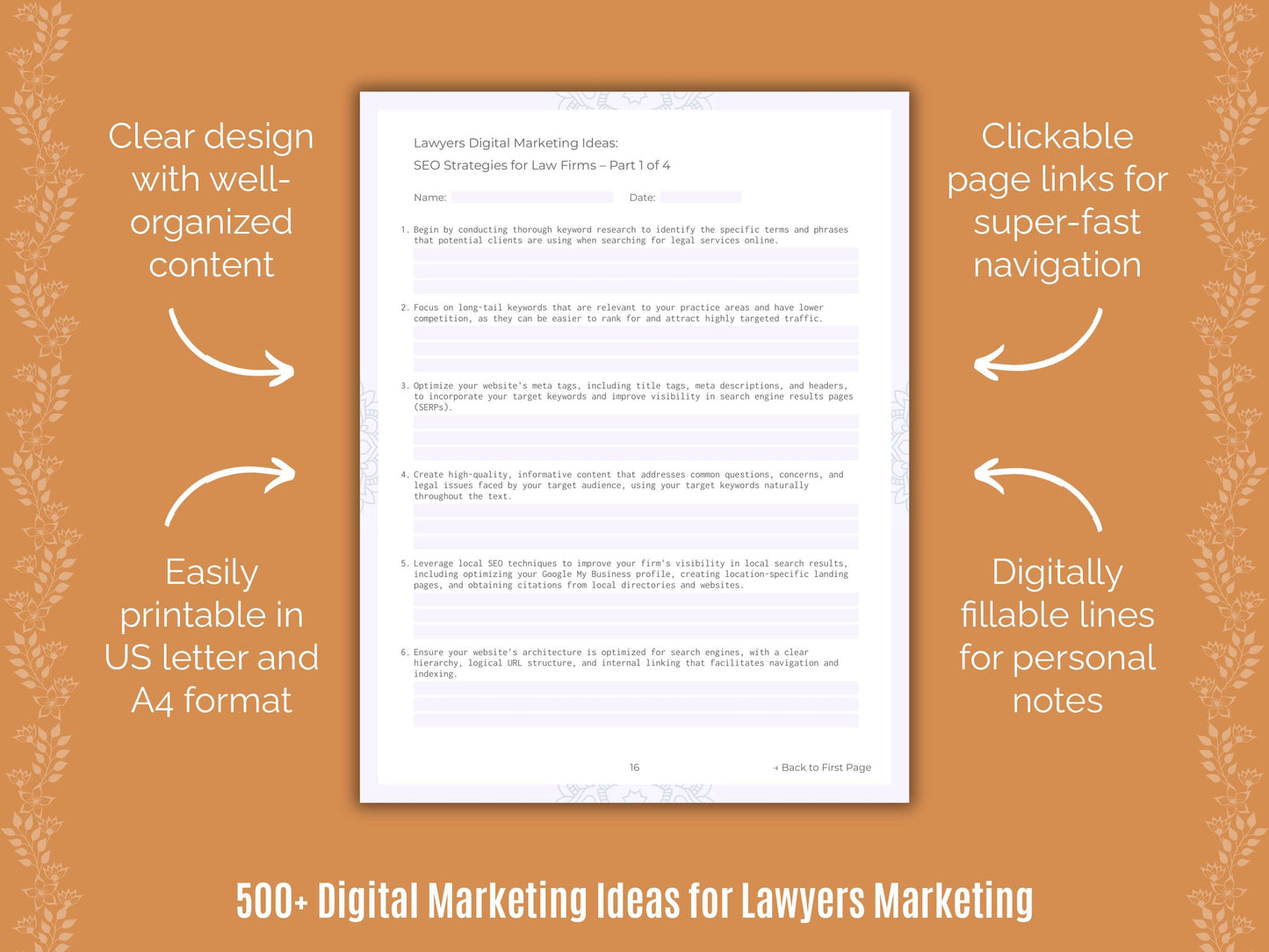 Lawyers Marketing Templates