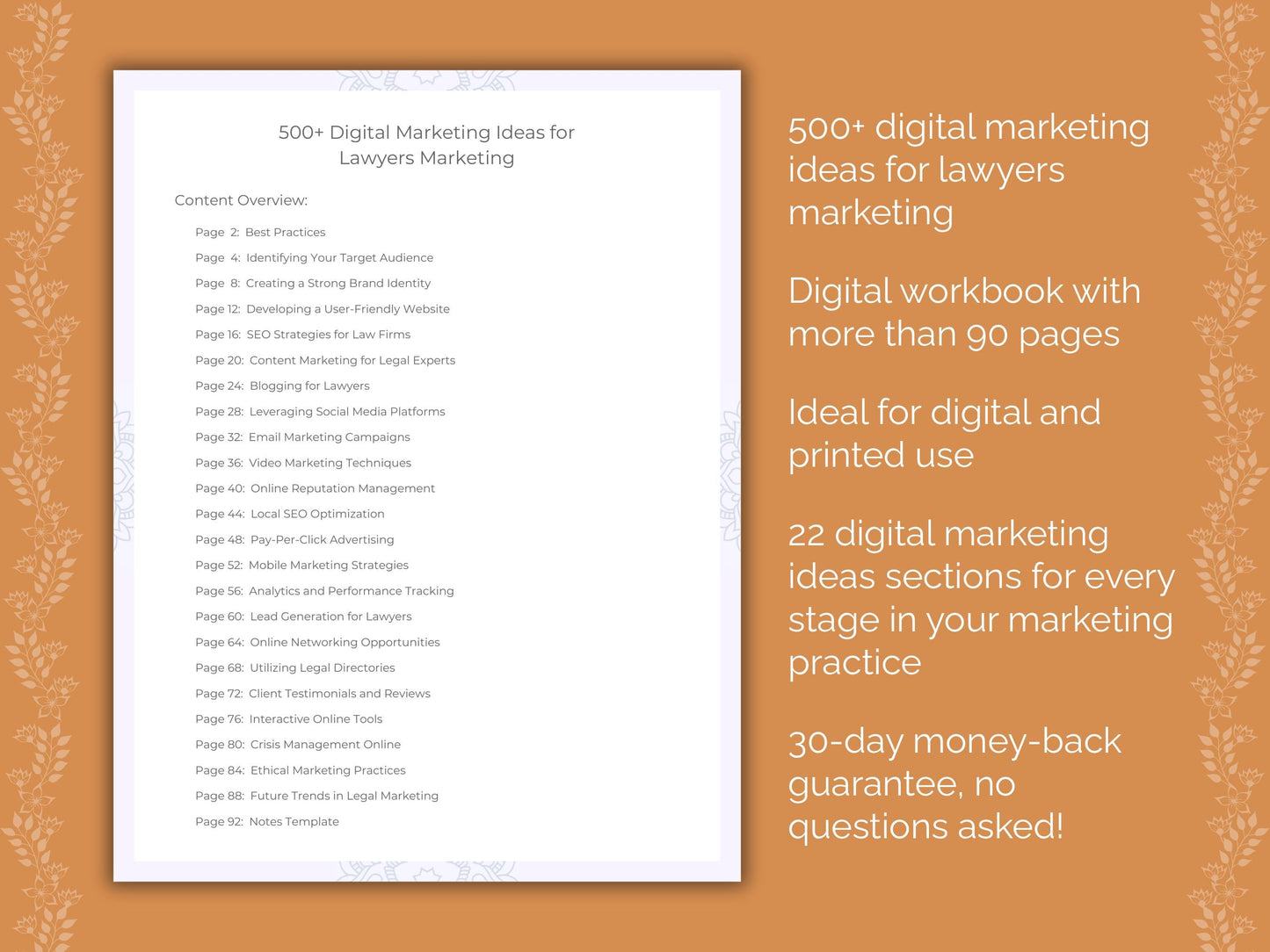 Lawyers Marketing Worksheets