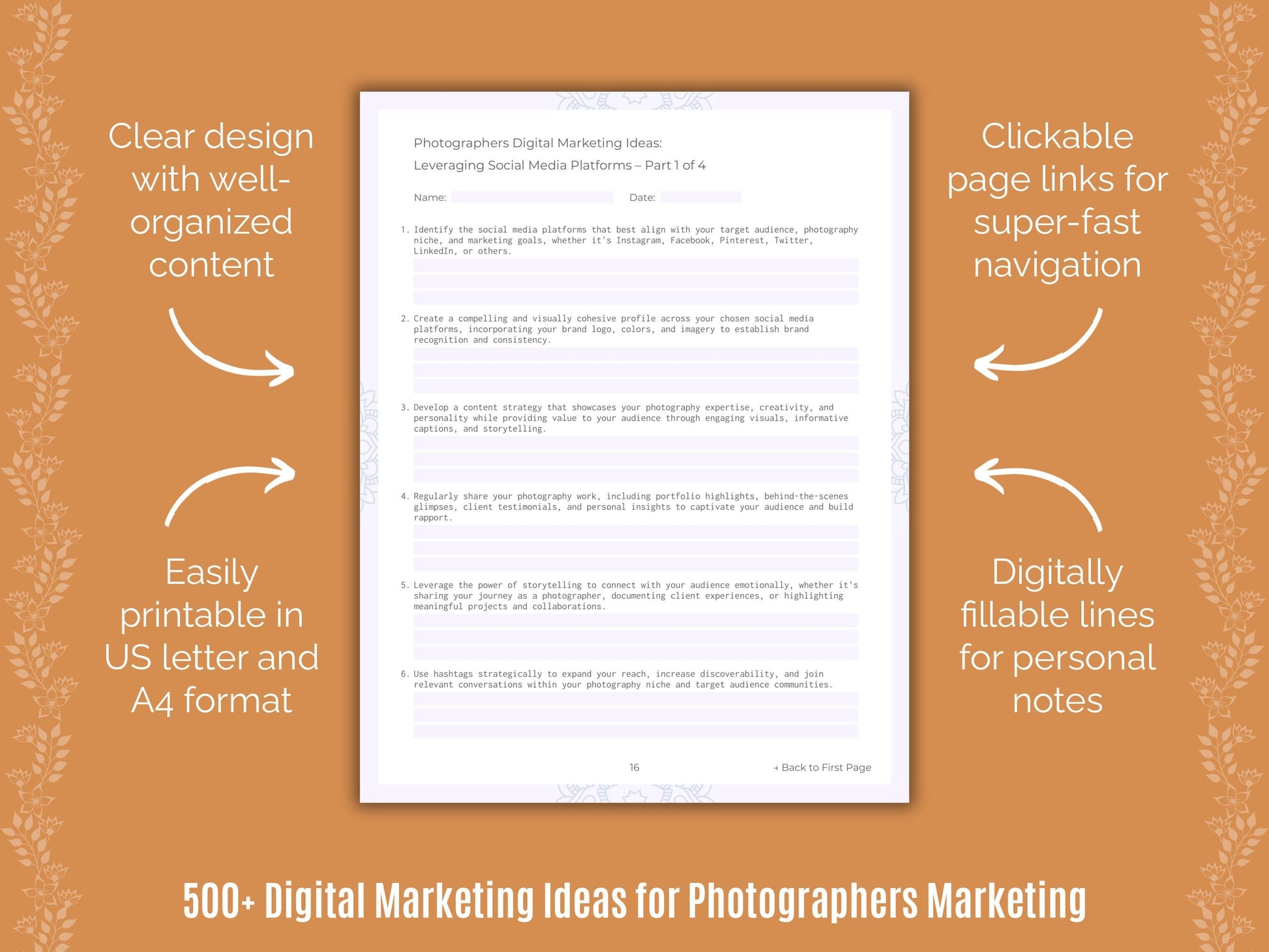 Photographers Marketing Templates