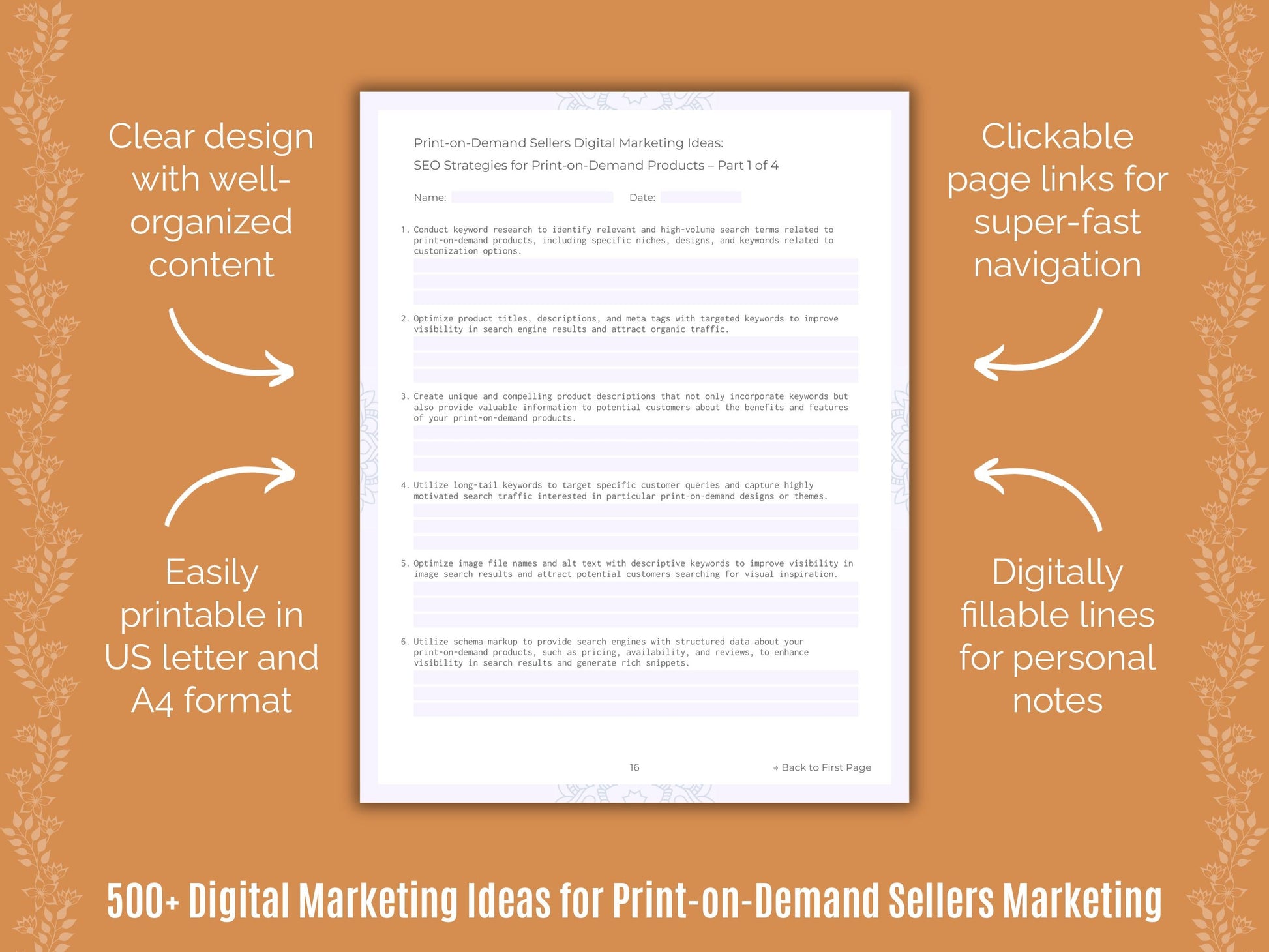 Print-on-Demand Sellers Marketing Templates