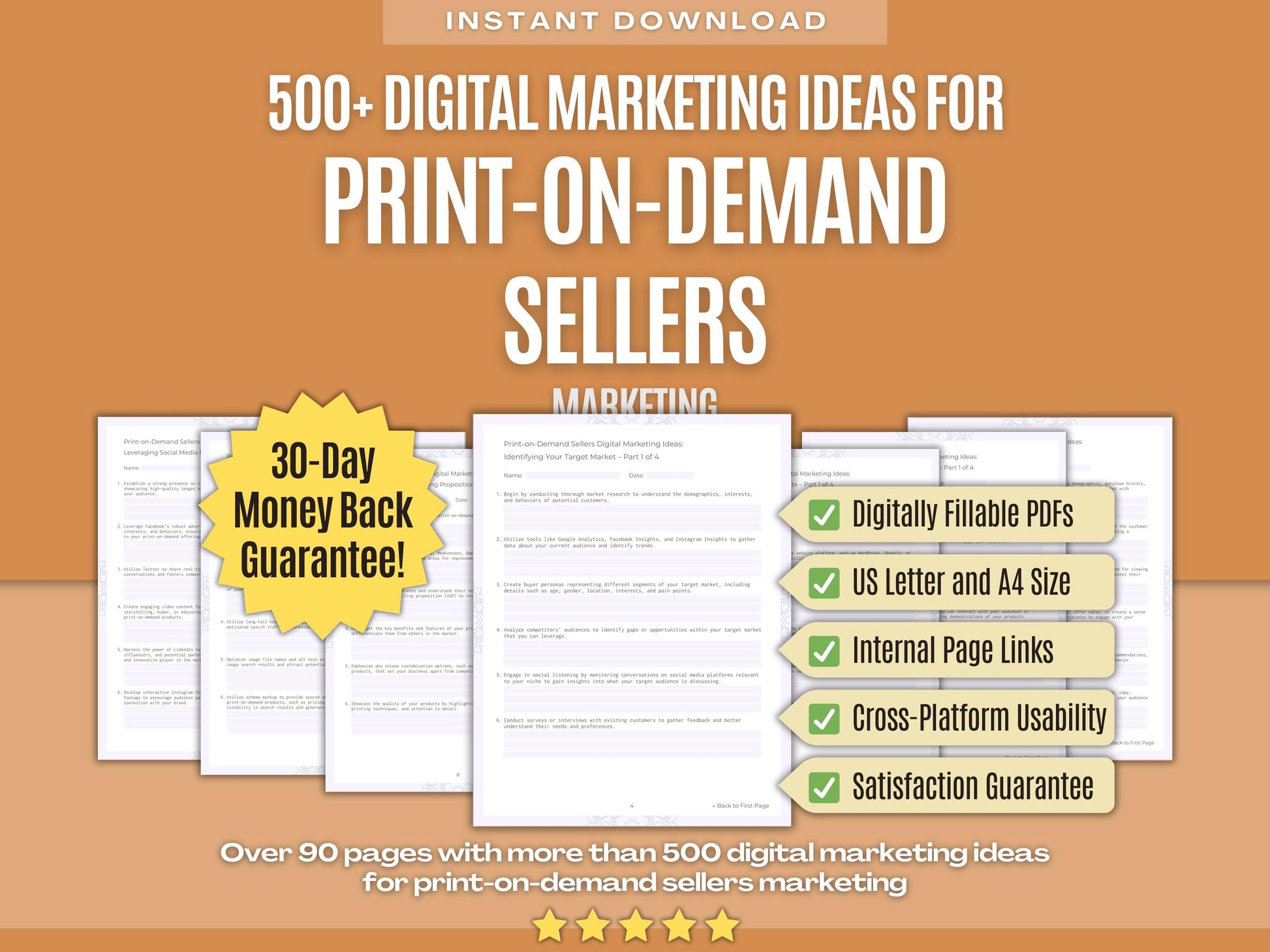 Print-on-Demand Sellers Marketing Workbooks