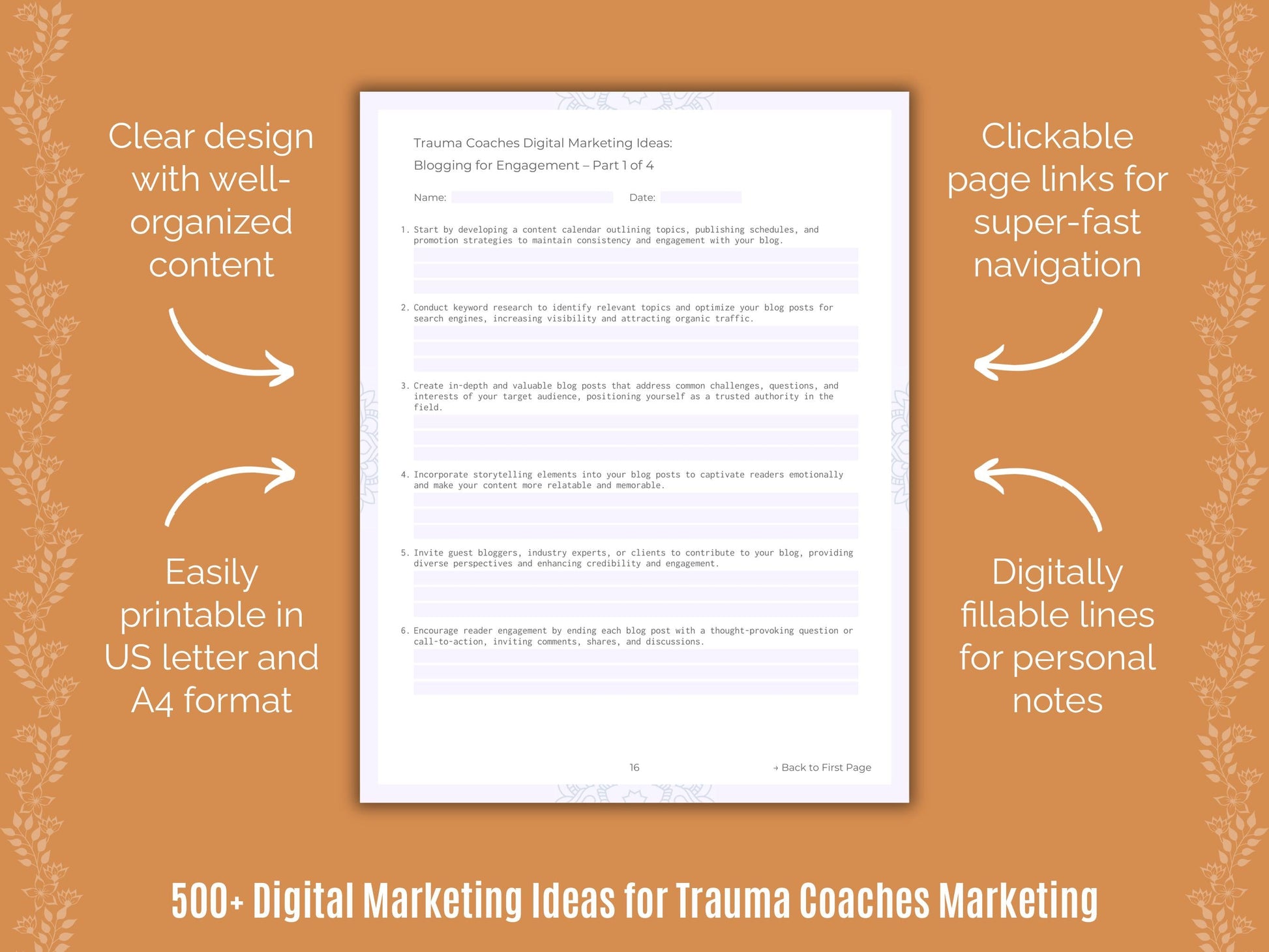 Trauma Coaches Marketing Templates