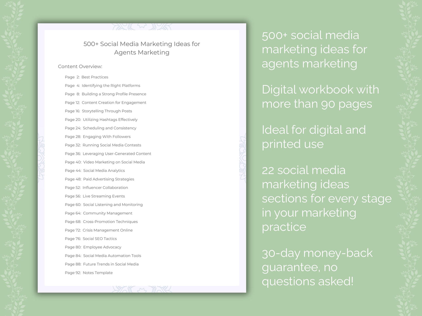 Agents Marketing Worksheets