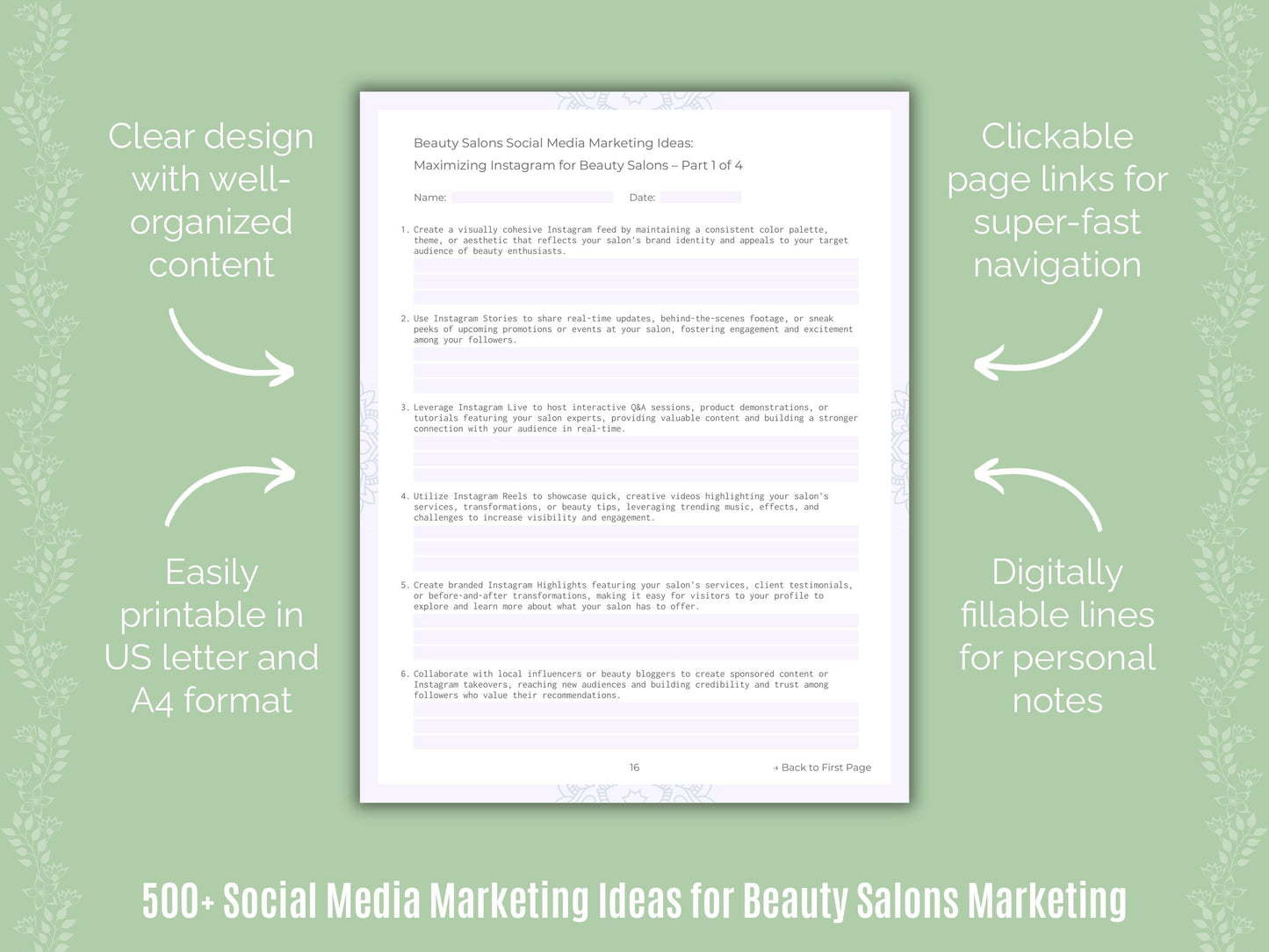 Beauty Salons Marketing Templates