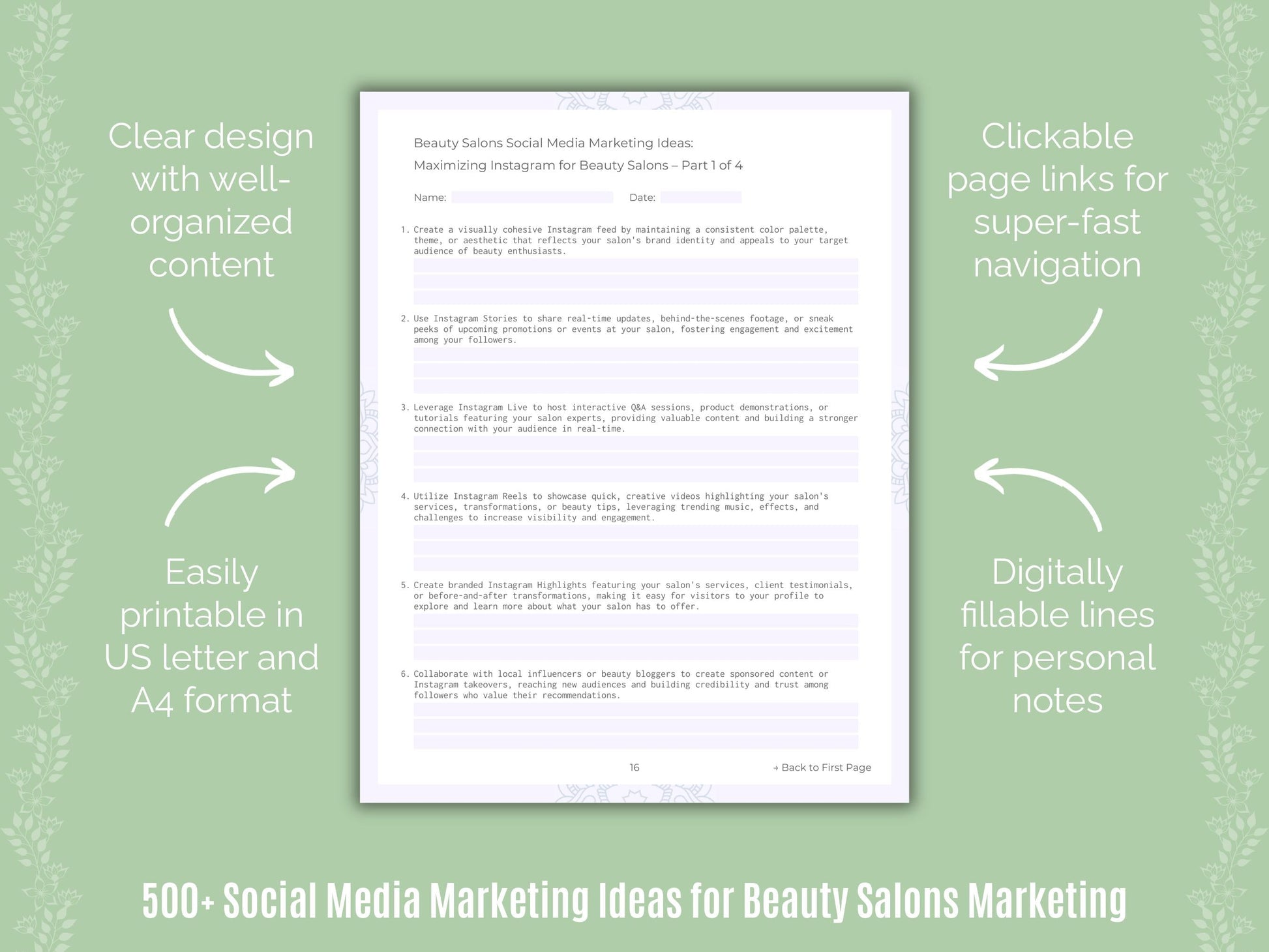 Beauty Salons Marketing Templates