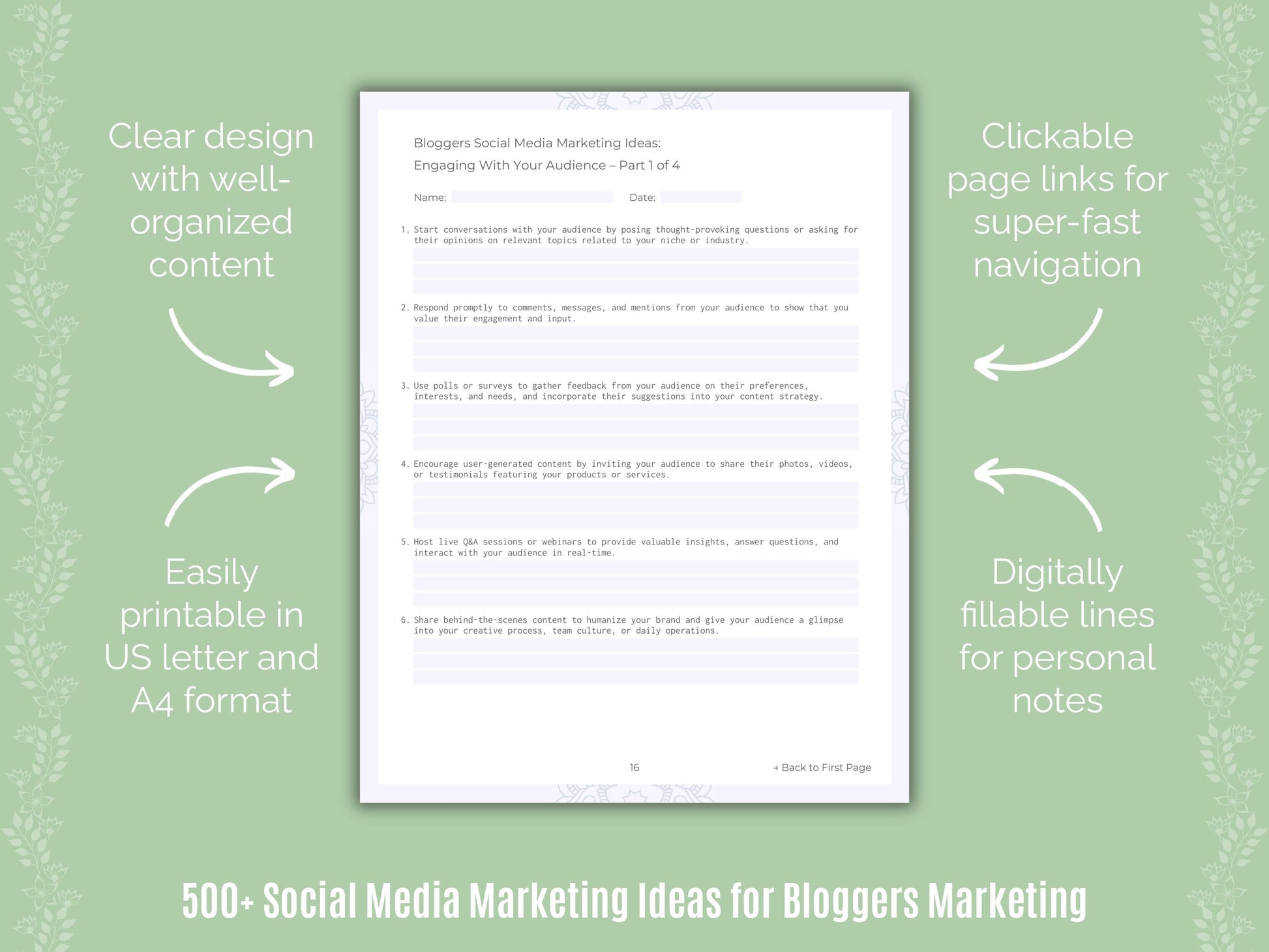 Bloggers Marketing Templates