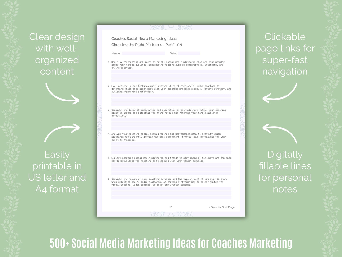 Coaches Marketing Templates