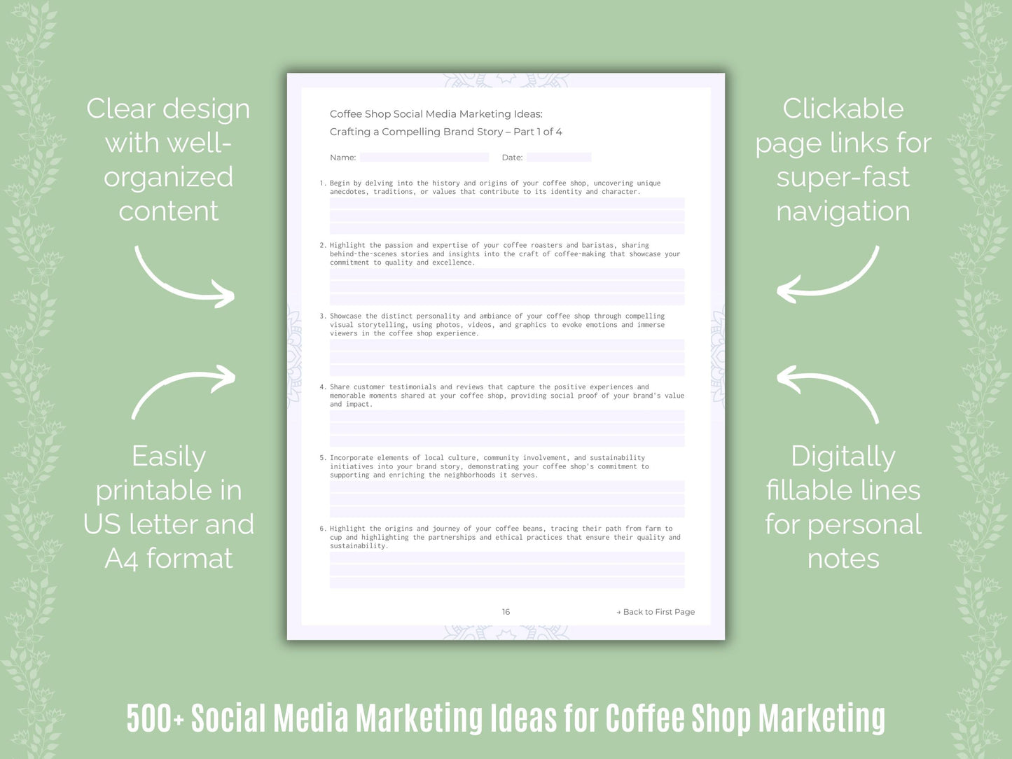 Coffee Shop Marketing Templates