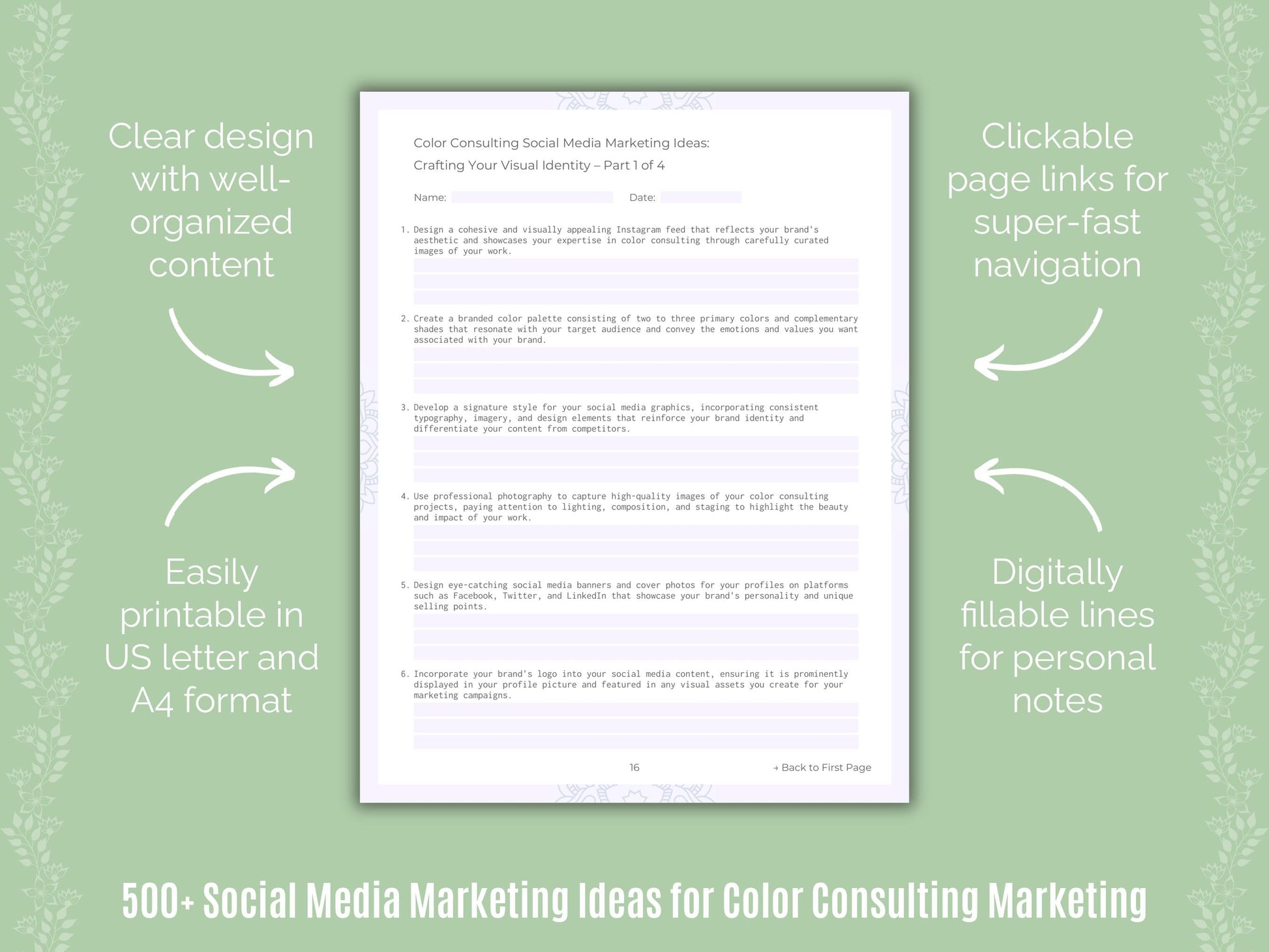 Color Consulting Marketing Templates