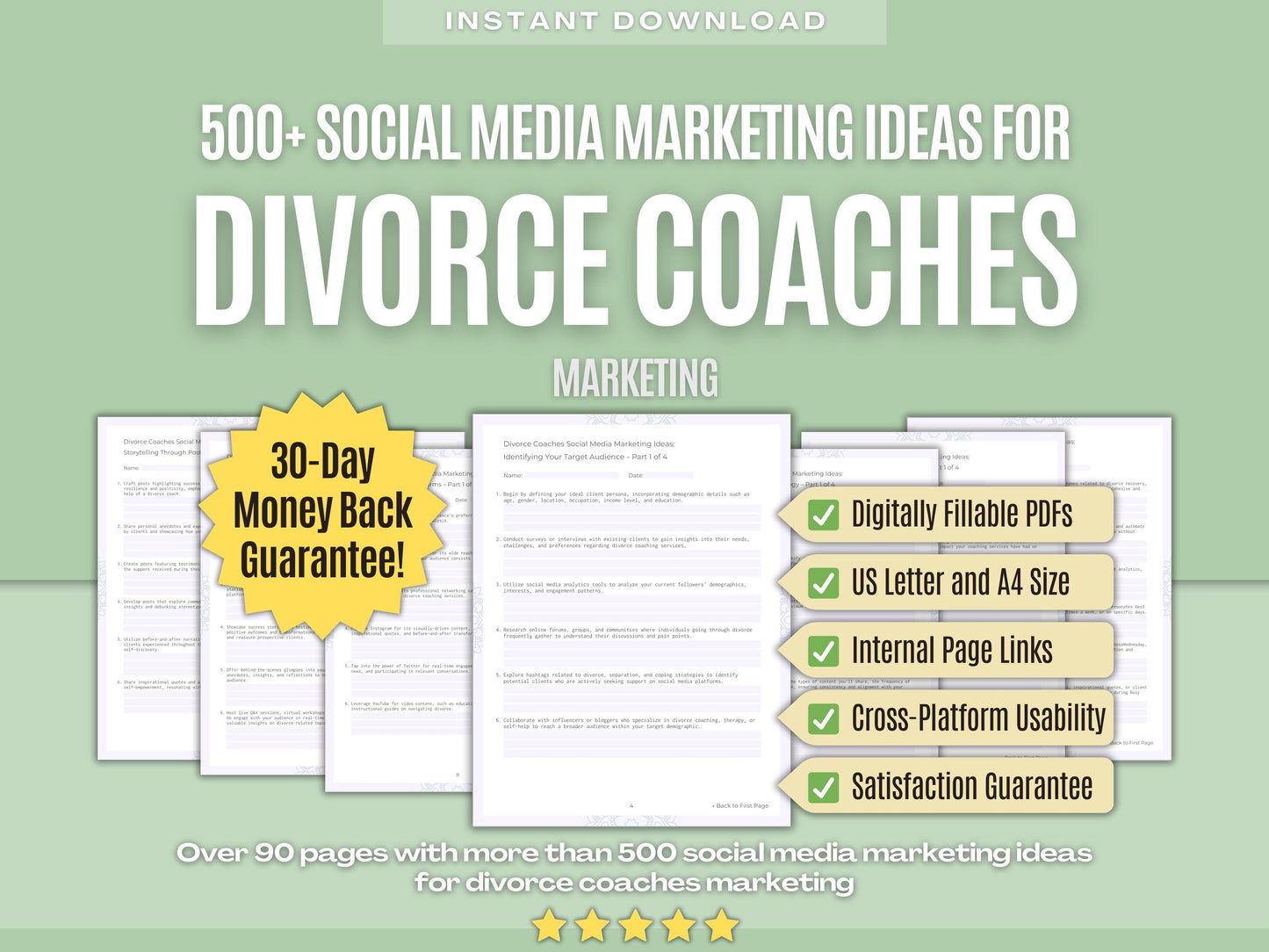 Divorce Coaches Marketing Workbooks