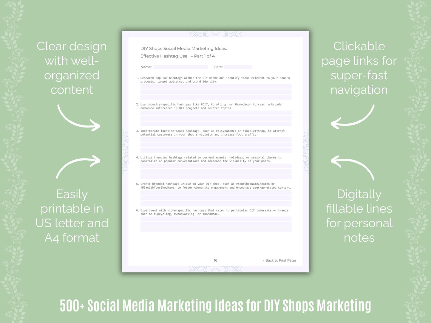 DIY Shops Marketing Templates