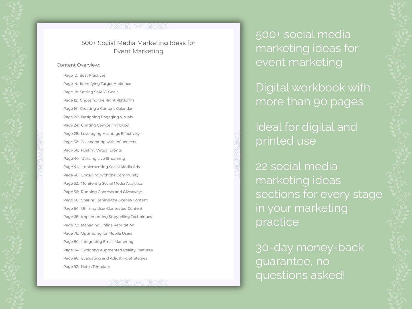 Event Marketing Worksheets