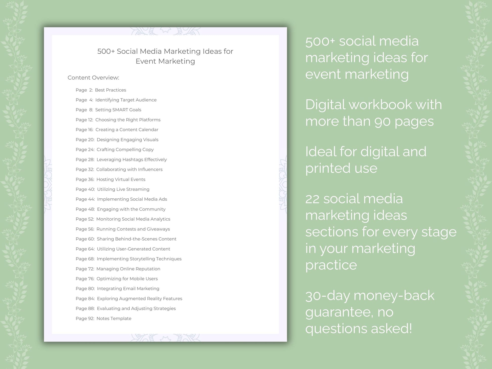 Event Marketing Worksheets