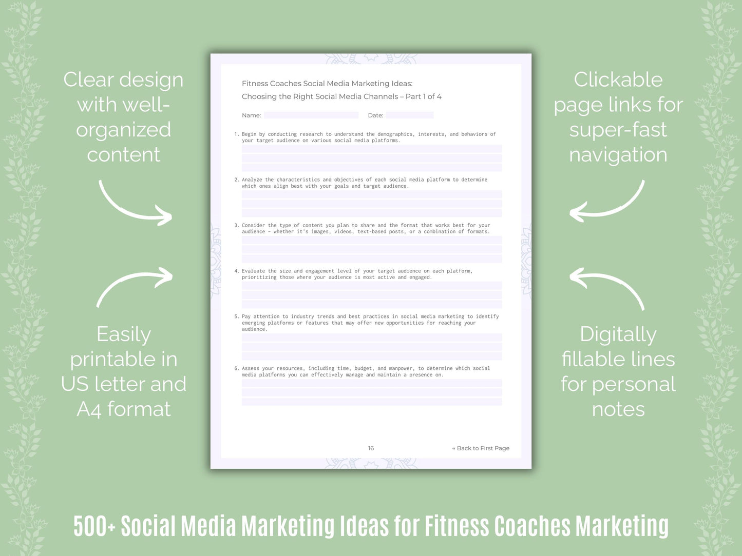 Fitness Coaches Marketing Templates