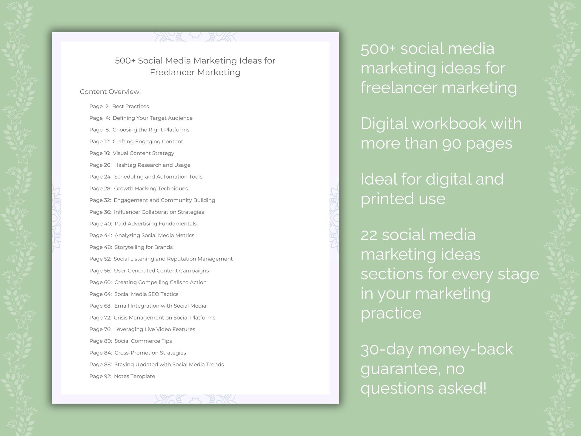 Freelancer Marketing Worksheets